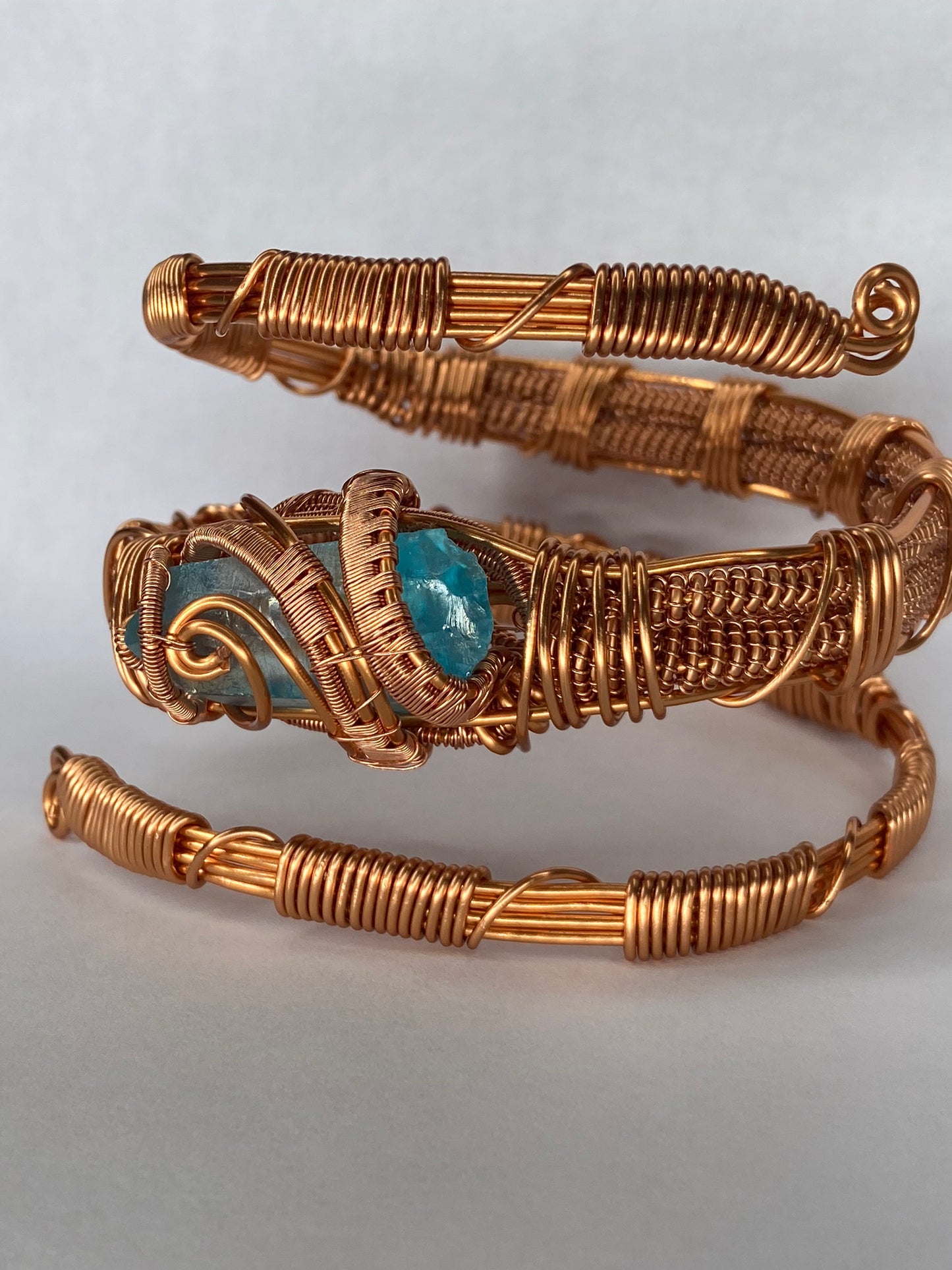 Luxury Aqua Aura Quartz Masterpiece Healing Bracelet