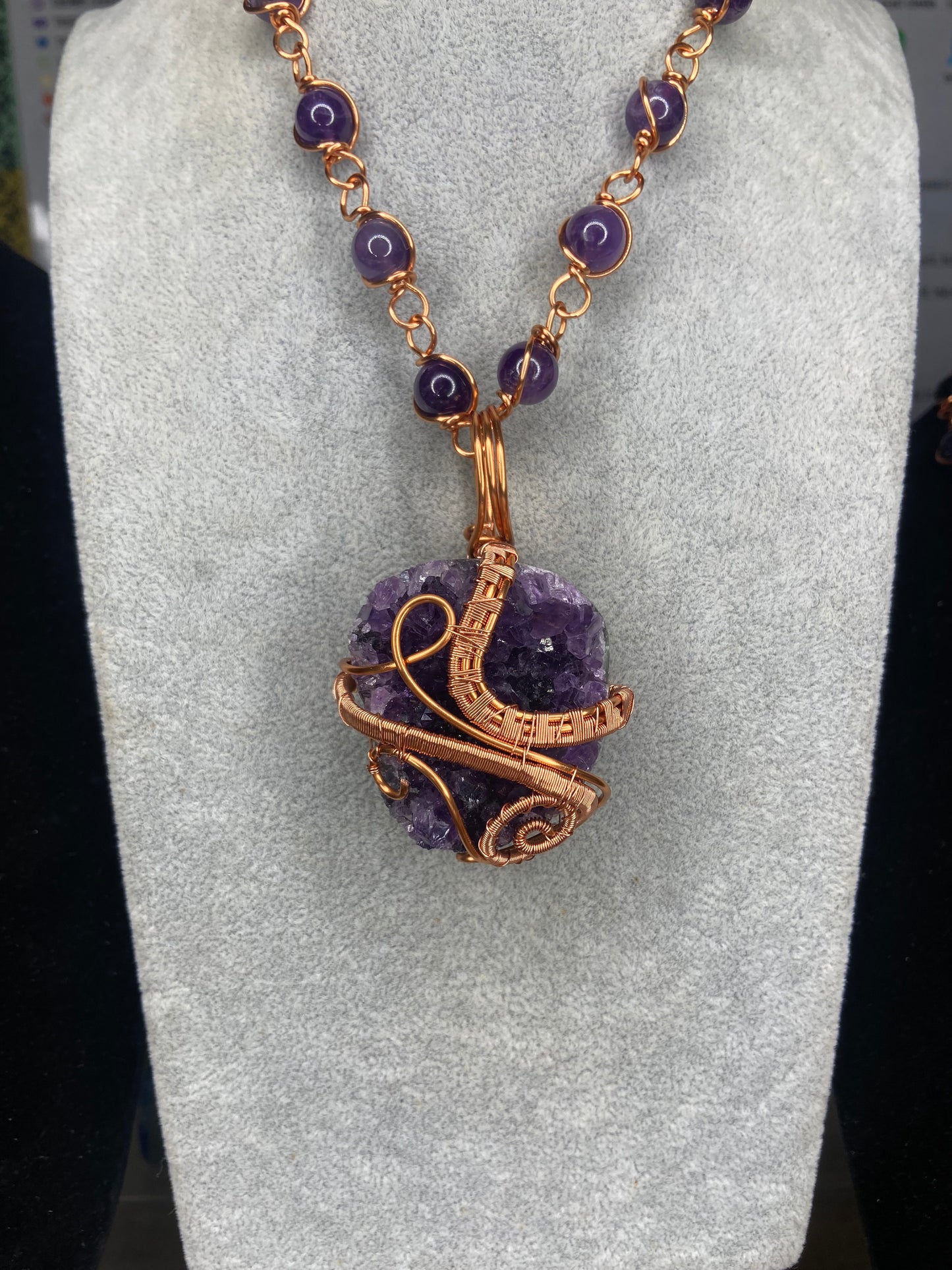 Luxury Amethyst Reiki Infused Masterpiece Pendant