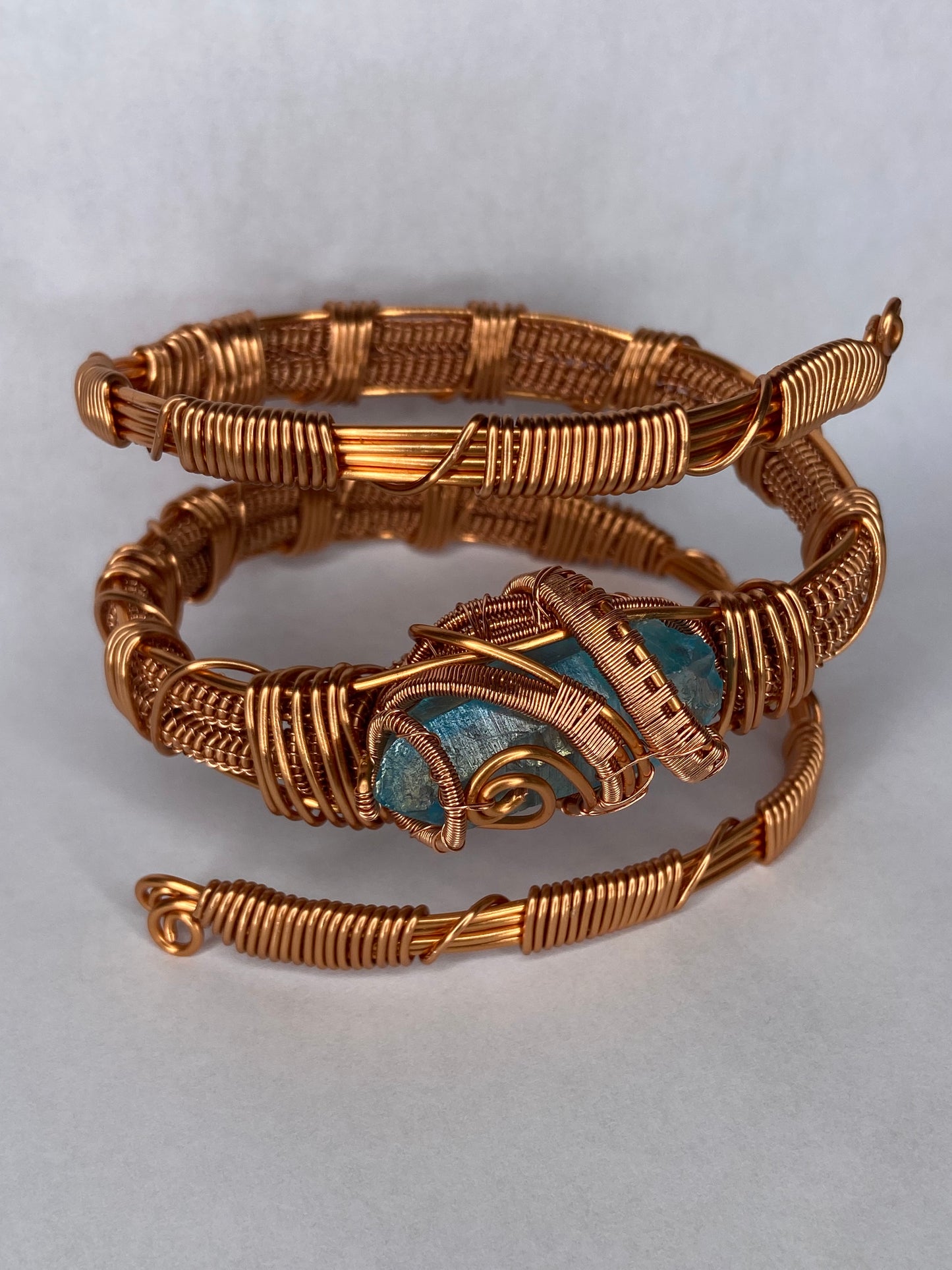 Luxury Aqua Aura Quartz Masterpiece Healing Bracelet