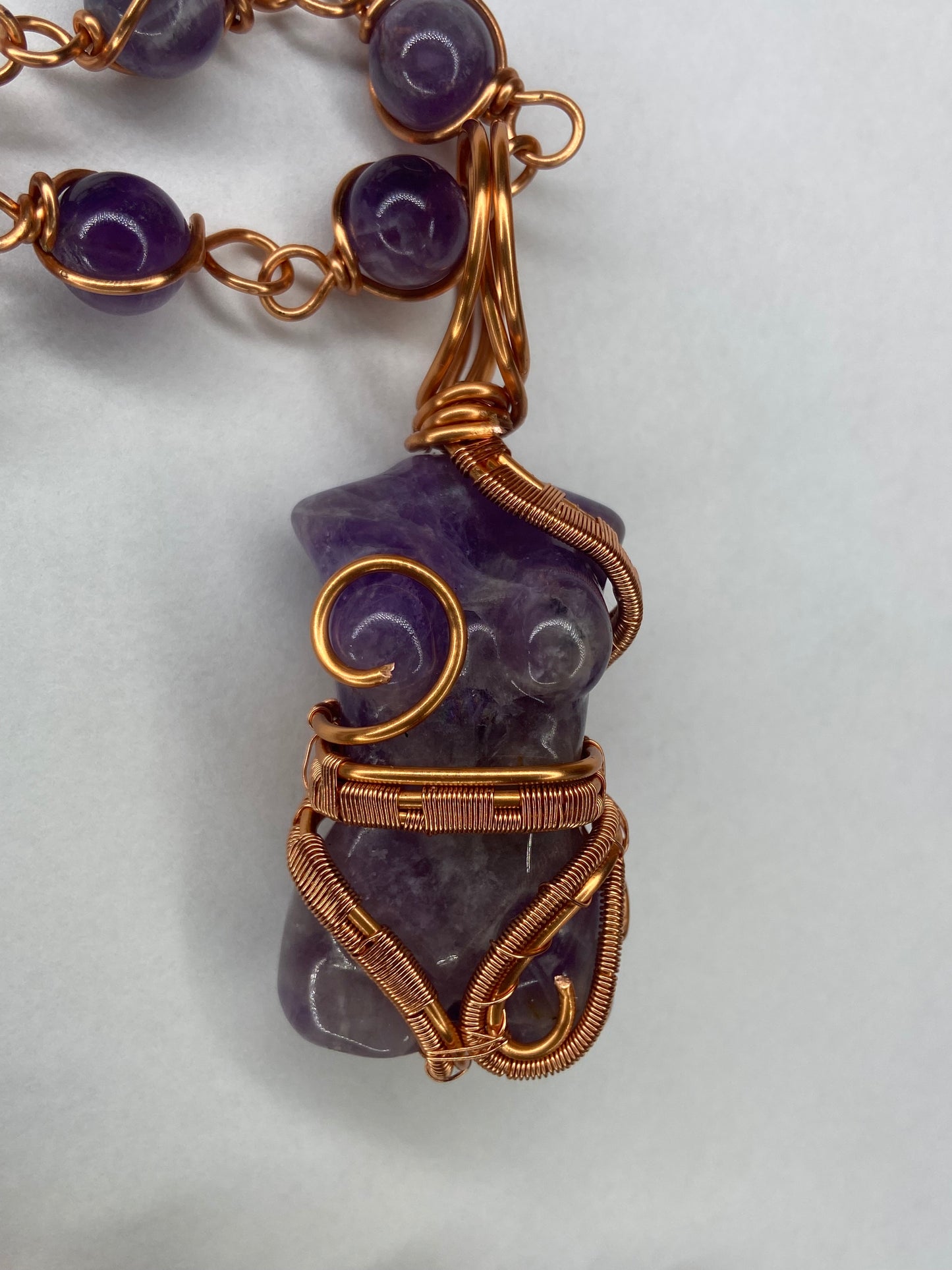 Luxury Amethyst Goddess Masterpiece Pendant