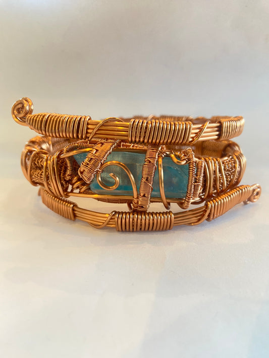 Aqua Aura Quartz Healing Masterpiece Bracelet