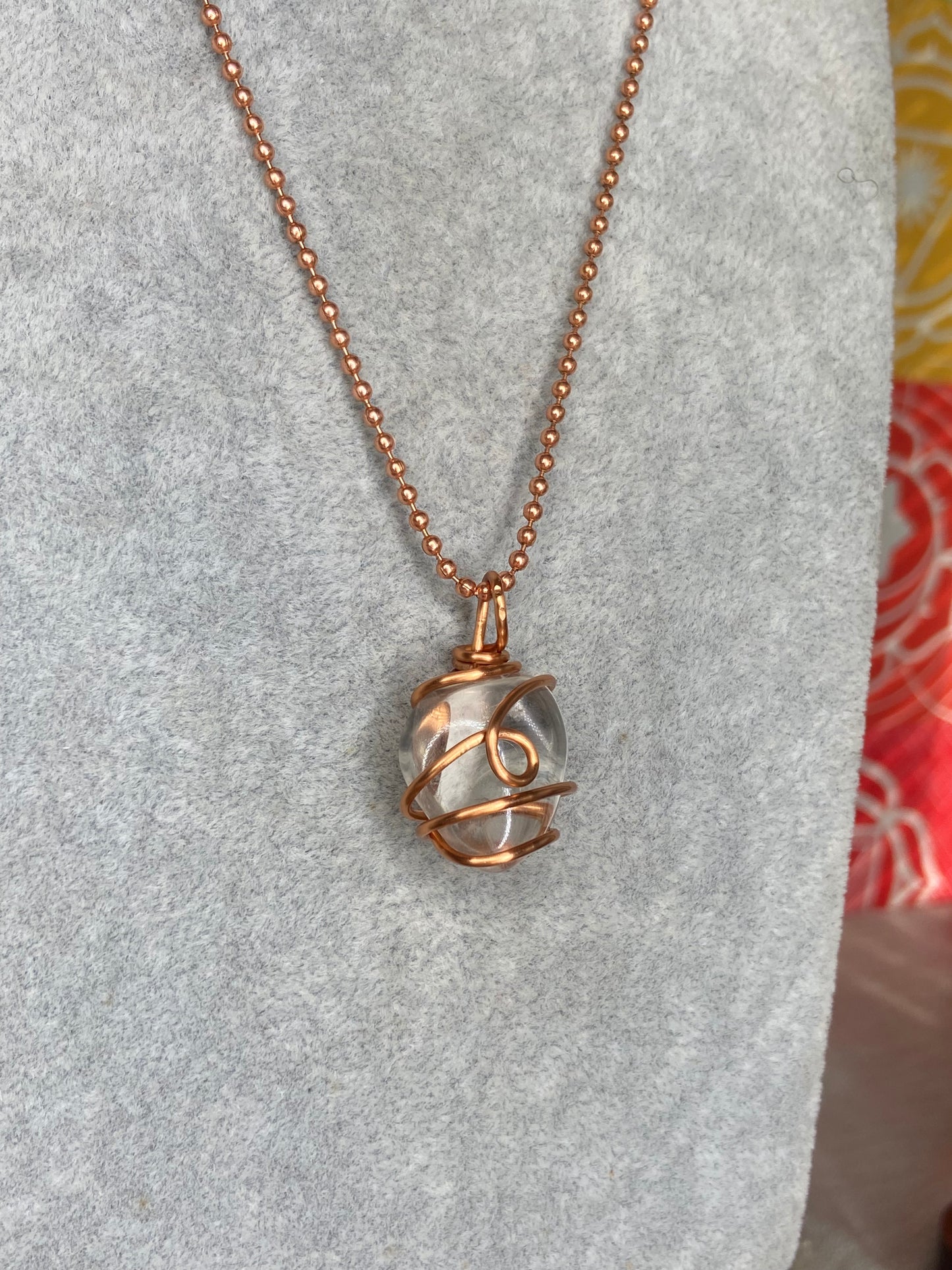 Clear Quartz Healing Crystal Necklace (Reiki Infused)