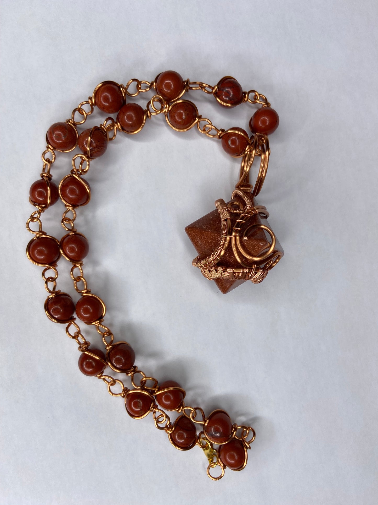 Red Goldstone/Jasper Healing Masterpiece Pendant