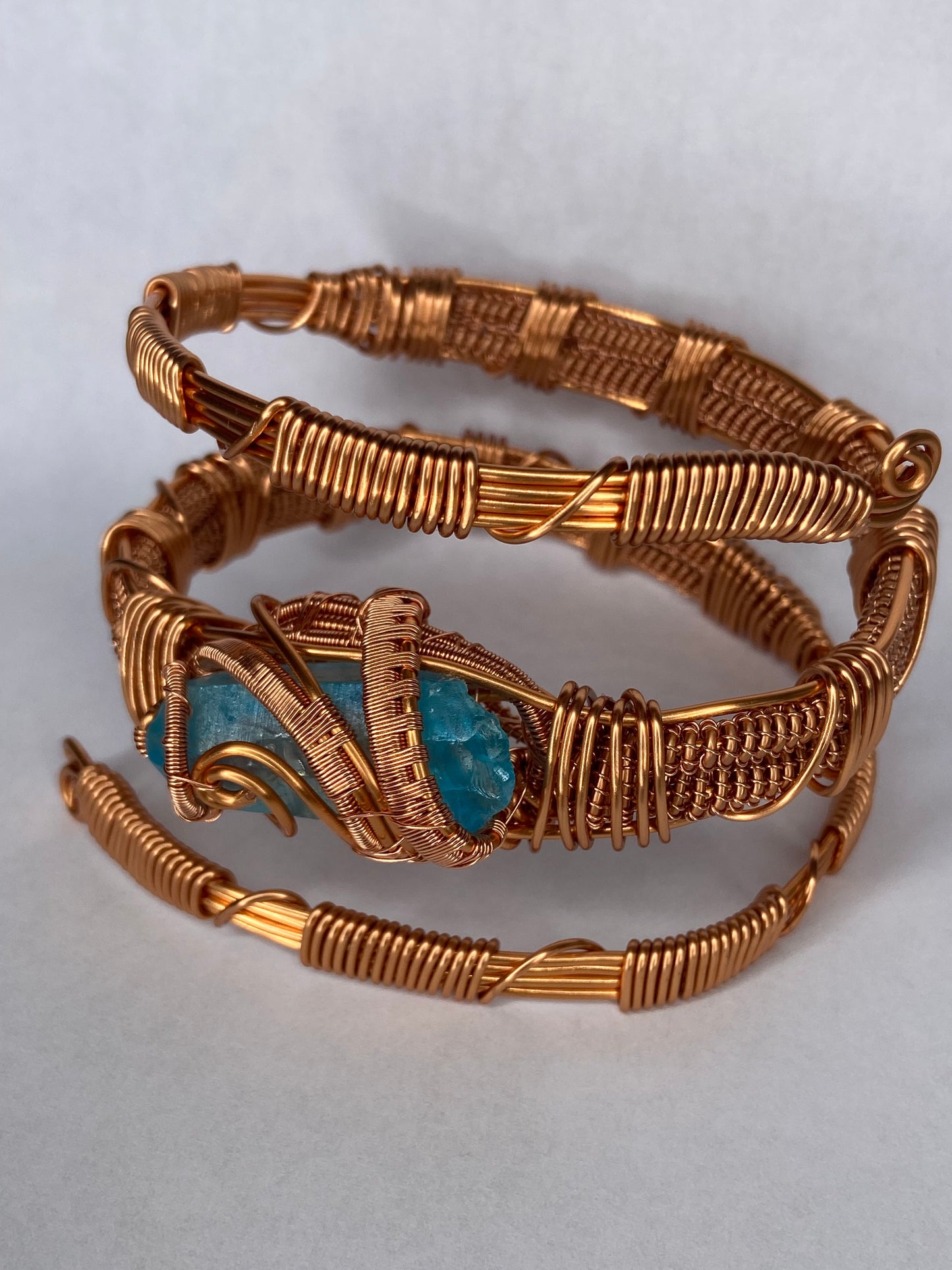 Luxury Aqua Aura Quartz Masterpiece Healing Bracelet