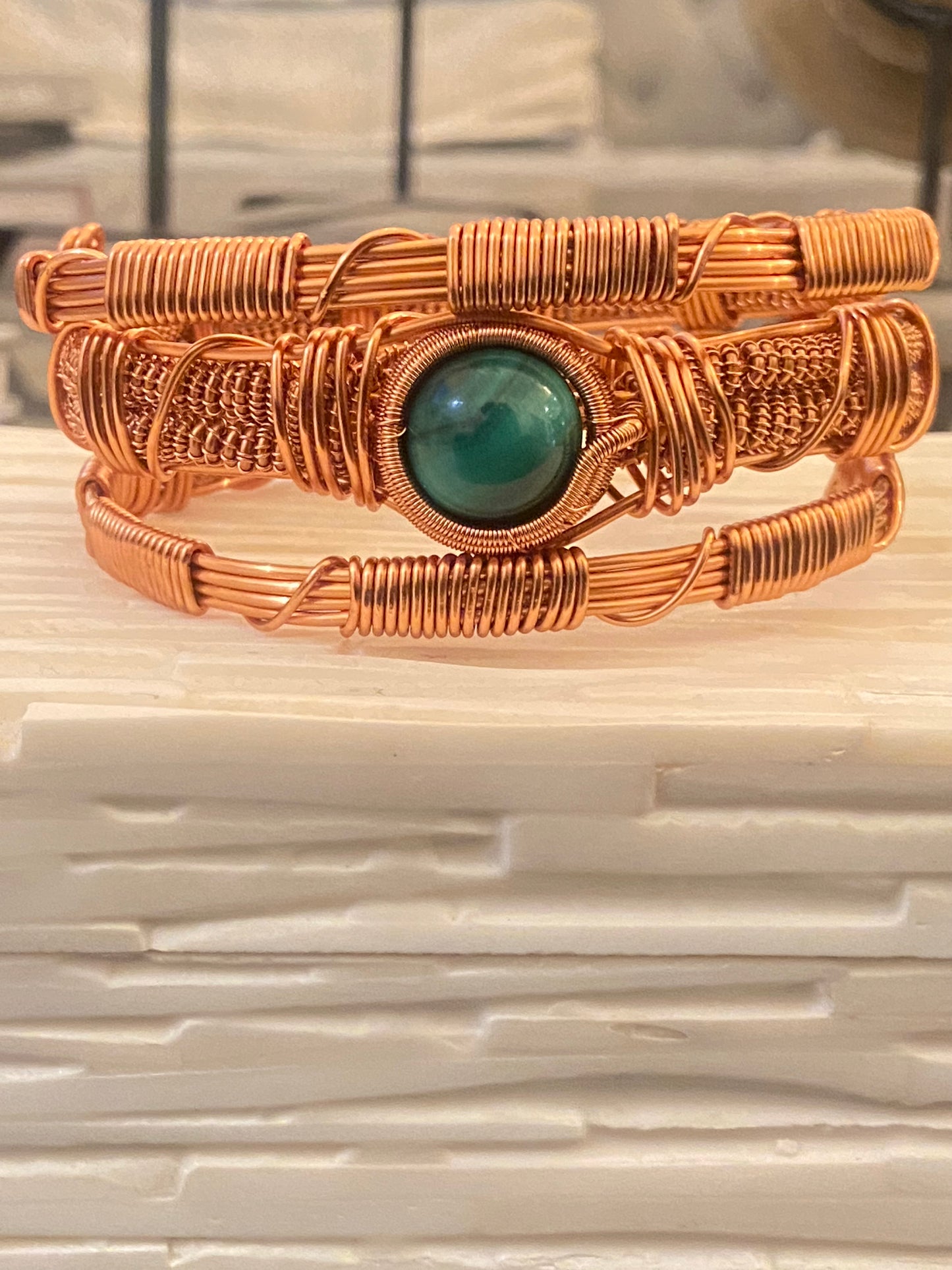 Luxury Green Malachite Healing Masterpiece Bracelet