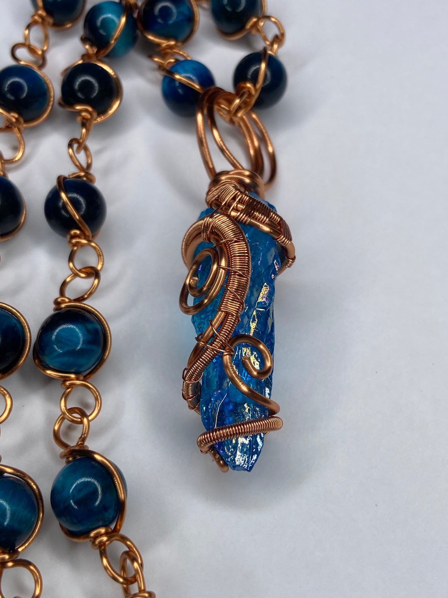 Luxury Aqua Aura Quartz Masterpiece Pendant