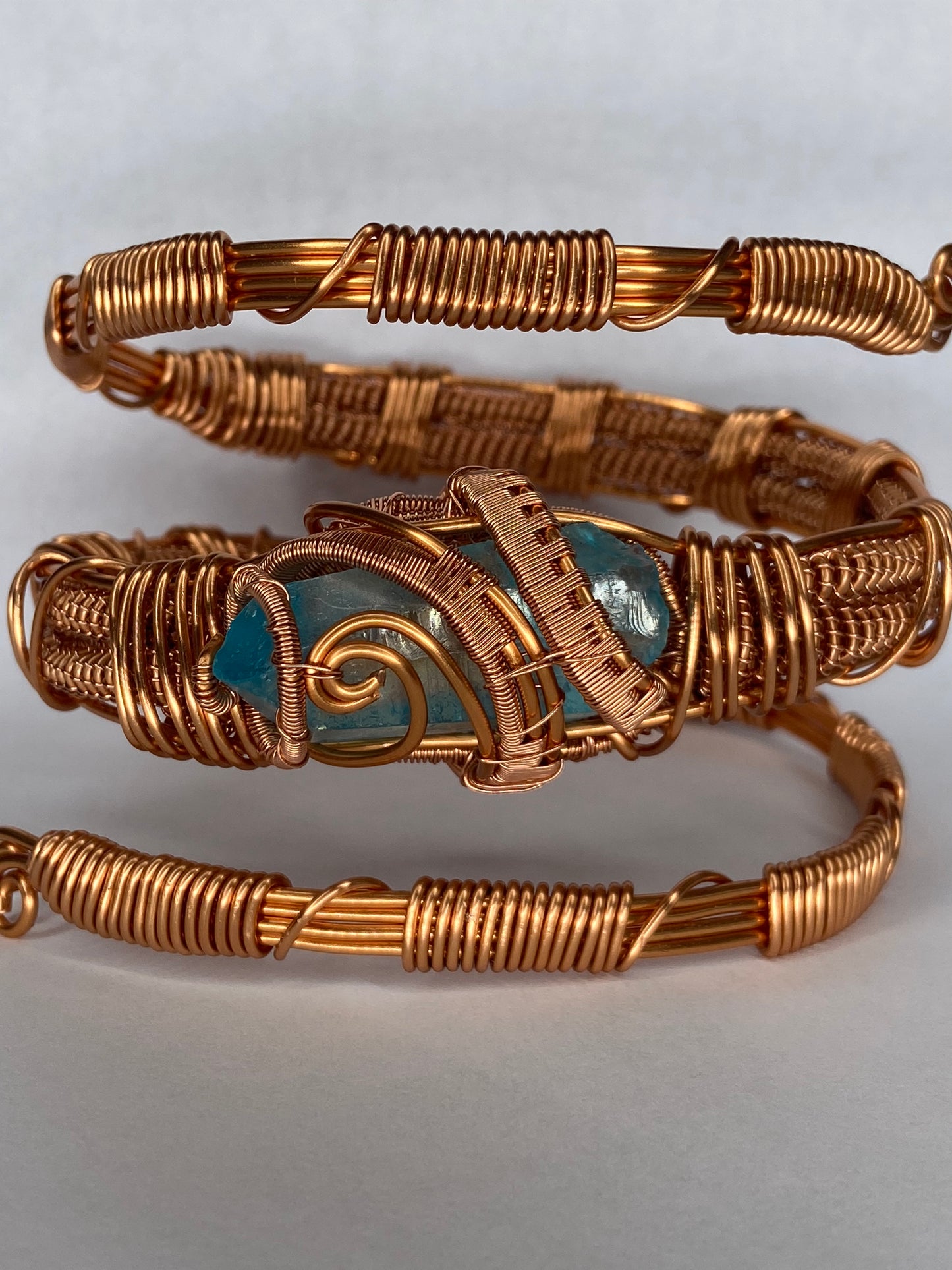 Luxury Aqua Aura Quartz Masterpiece Healing Bracelet