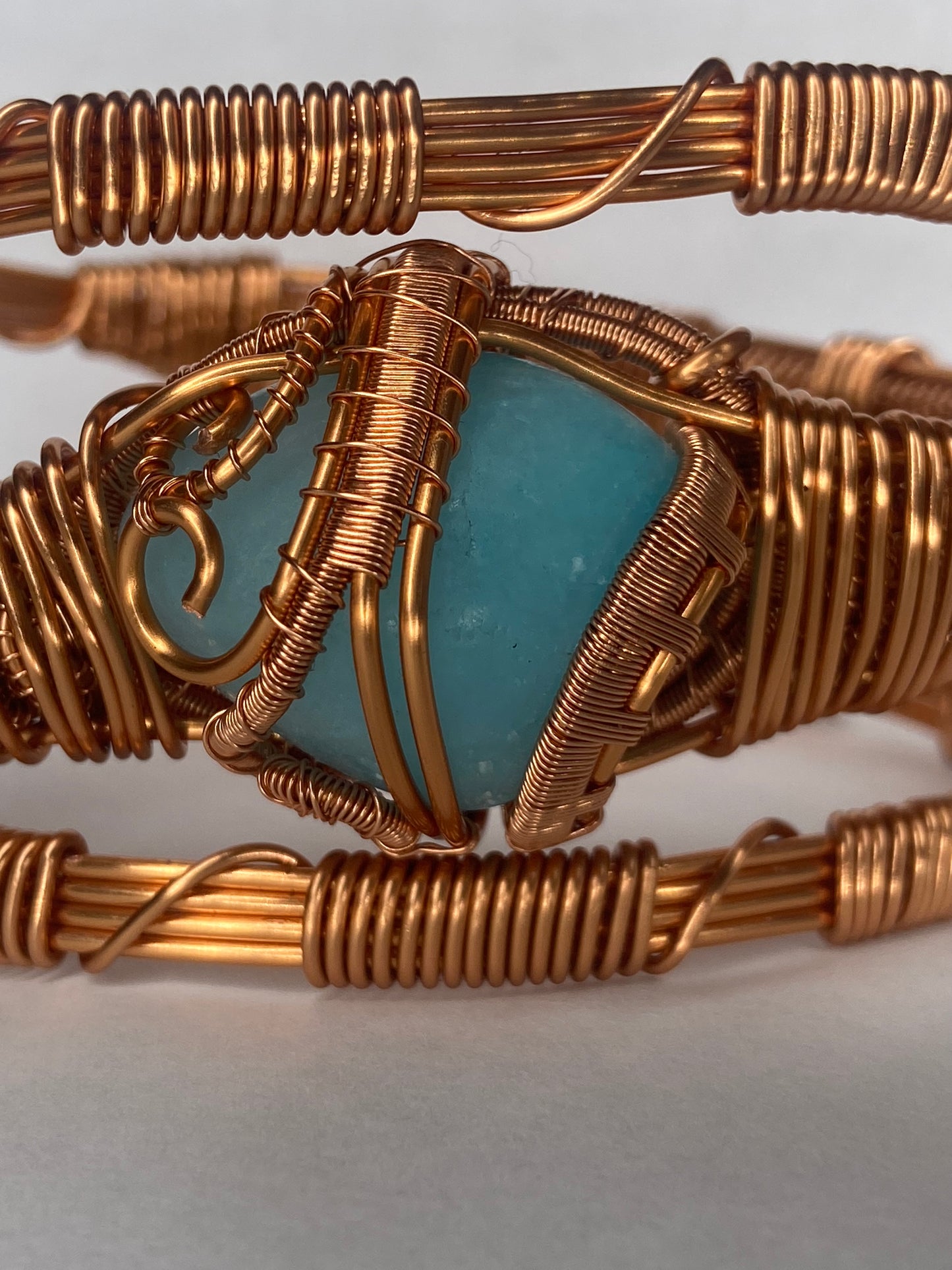 Luxury Blue Aragonite Healing Masterpiece Bracelet