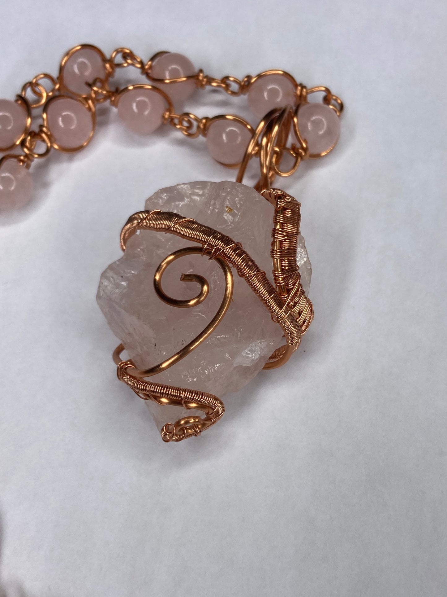 Luxury Rose Quartz Masterpiece Pendant