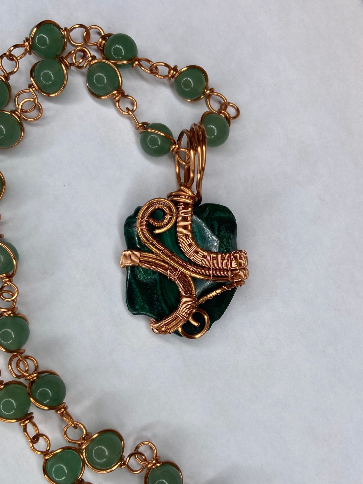 Luxury Green Malachite Masterpiece Pendant