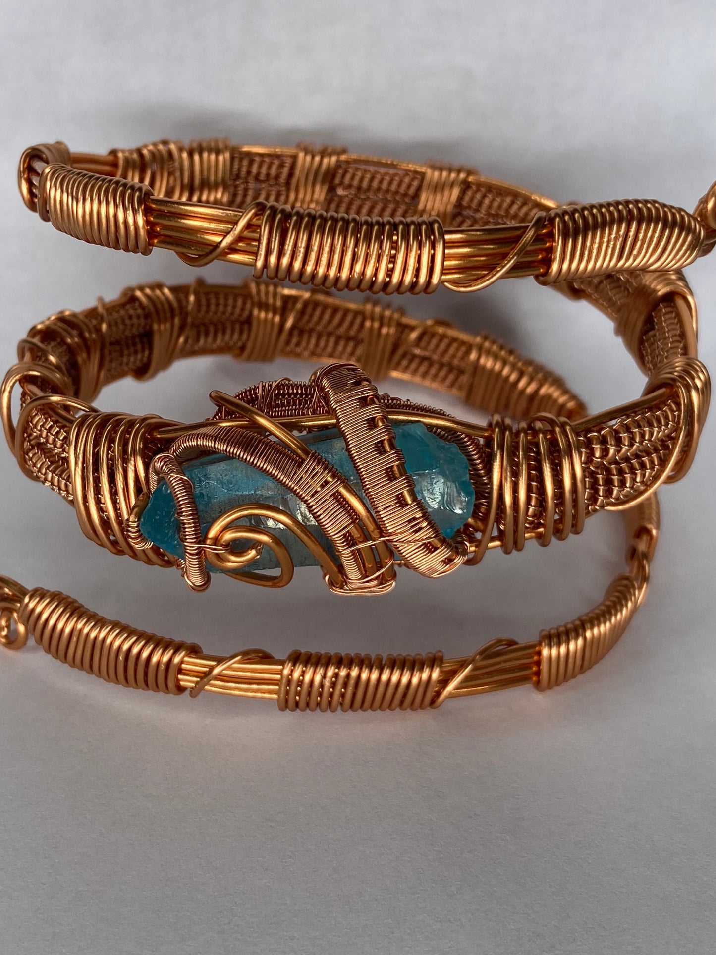 Luxury Aqua Aura Quartz Masterpiece Healing Bracelet