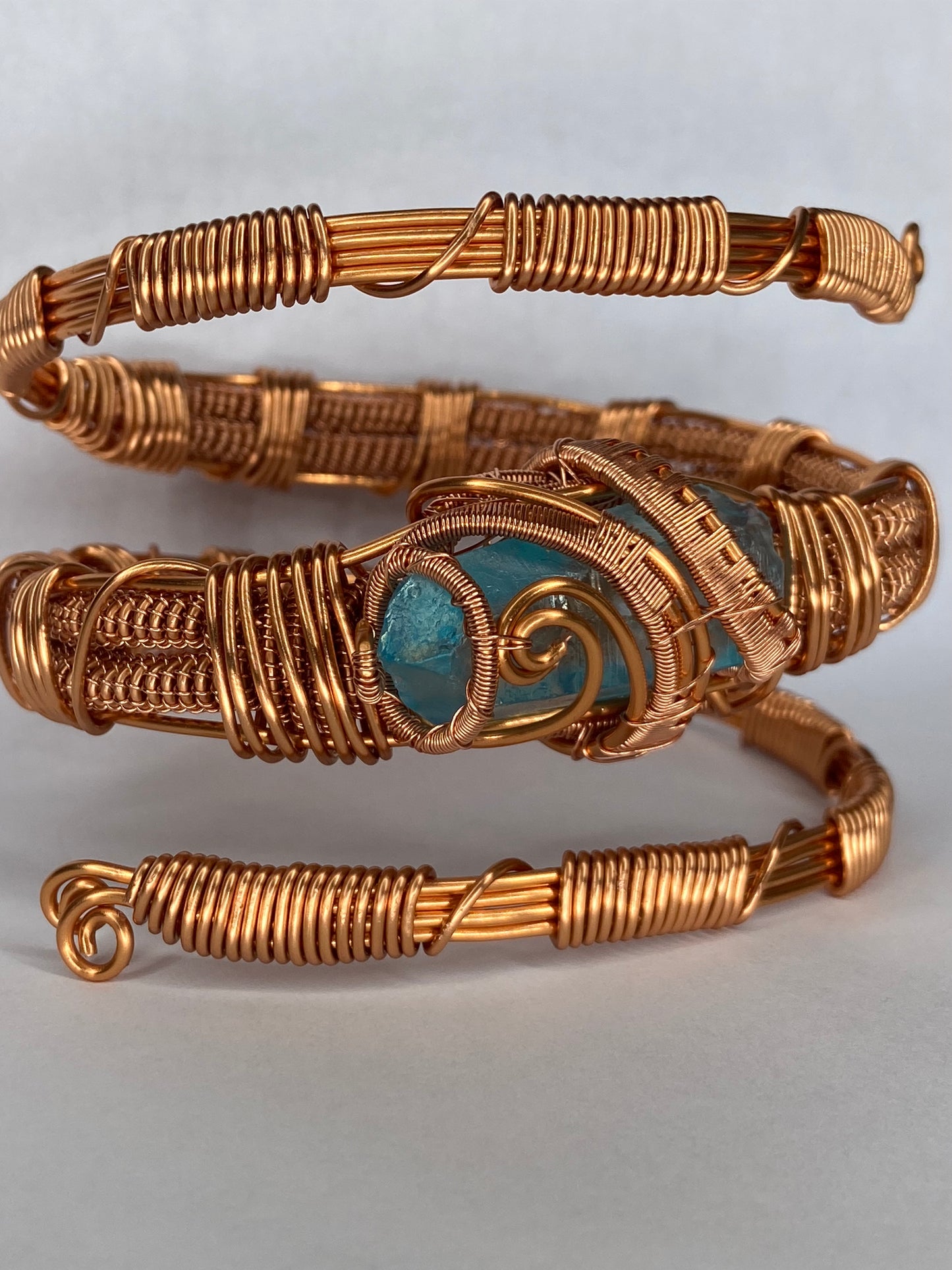 Luxury Aqua Aura Quartz Masterpiece Healing Bracelet