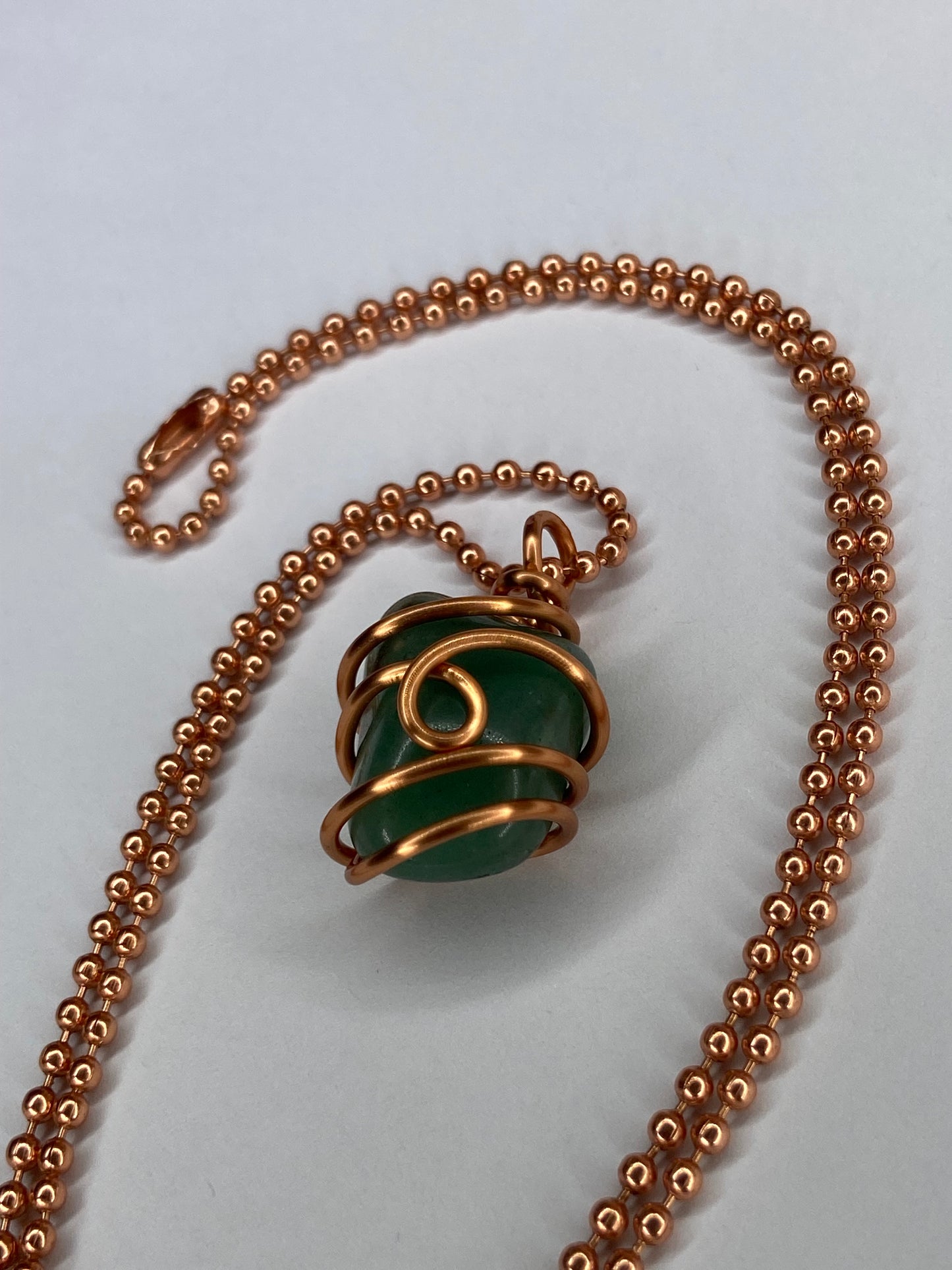 Green Aventurine Healing Crystal Necklace (Reiki Infused)