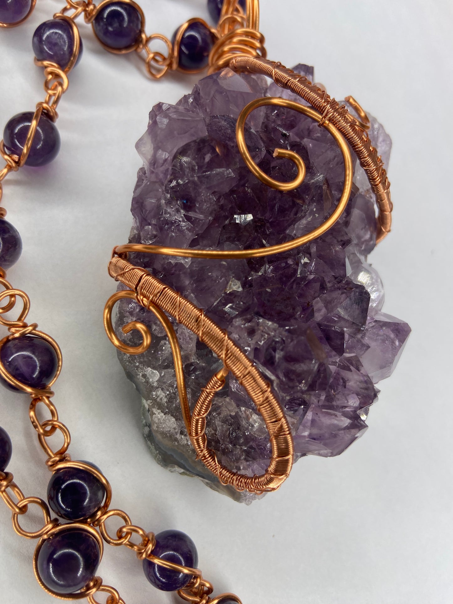 Ultra Premium Purple Amethyst Masterpiece Pendant/Necklace
