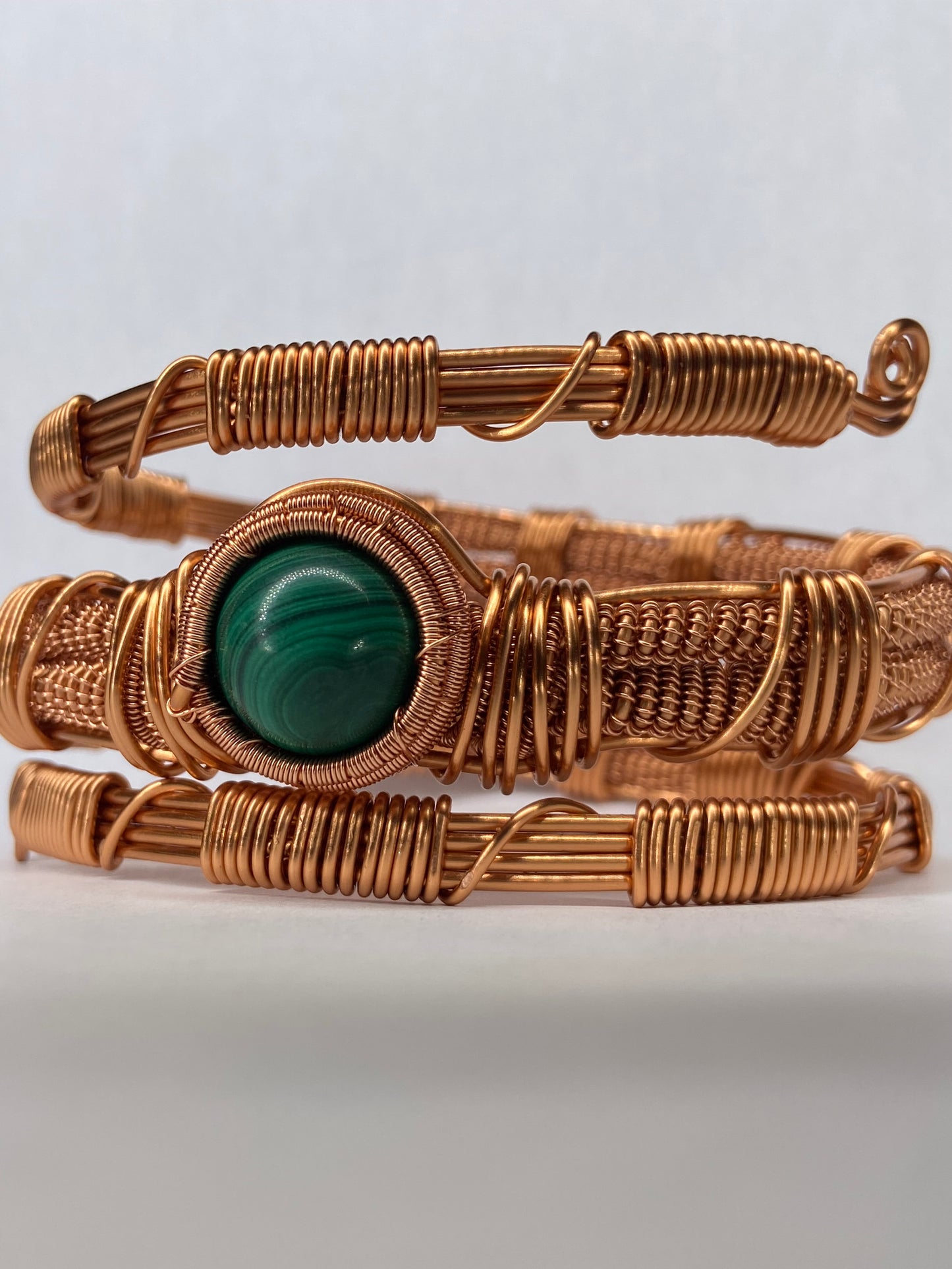 Luxury Green Malachite Masterpiece Healing Bracelet