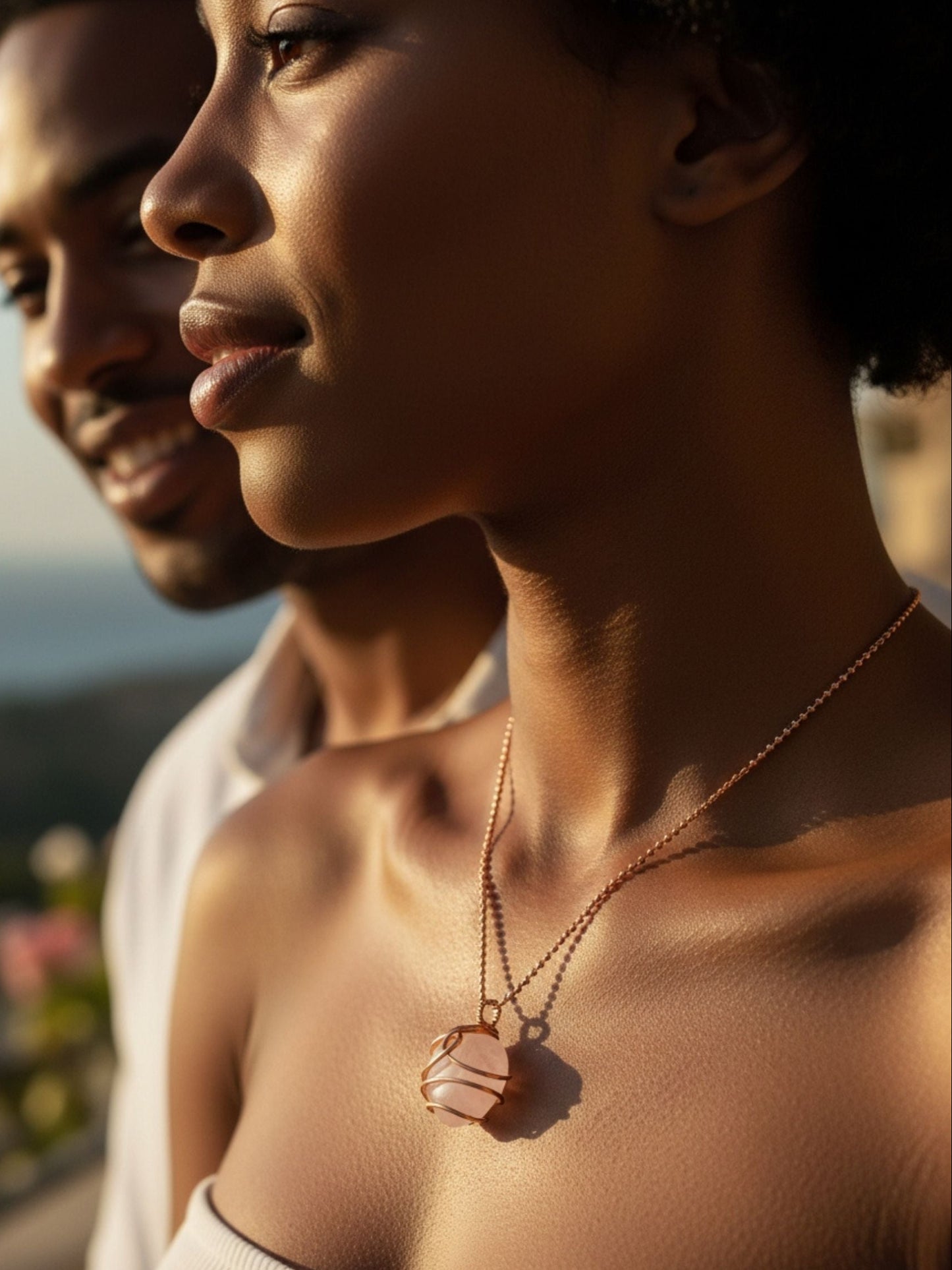 BUY ONE GET ONE - Rose Quartz Necklace for Love, Self-Worth & Emotional Healing