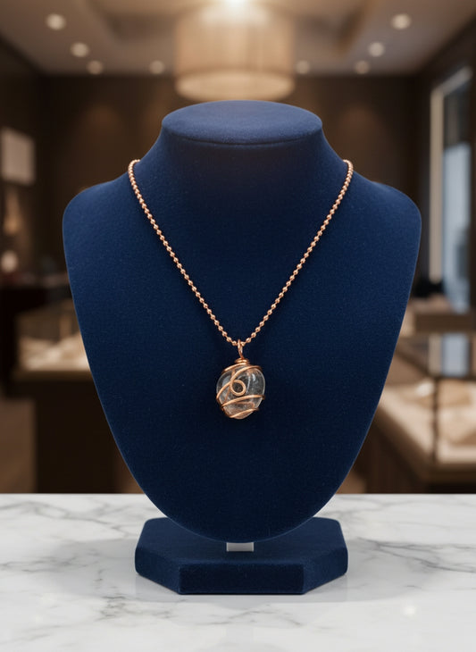 Clear Quartz Healing Crystal Necklace (Reiki Infused)