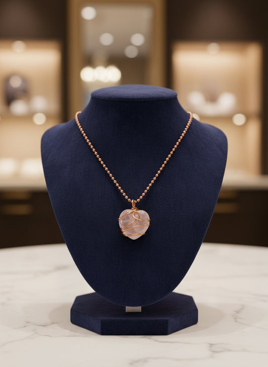 Luxury Rose Quartz Healing Master Pendant