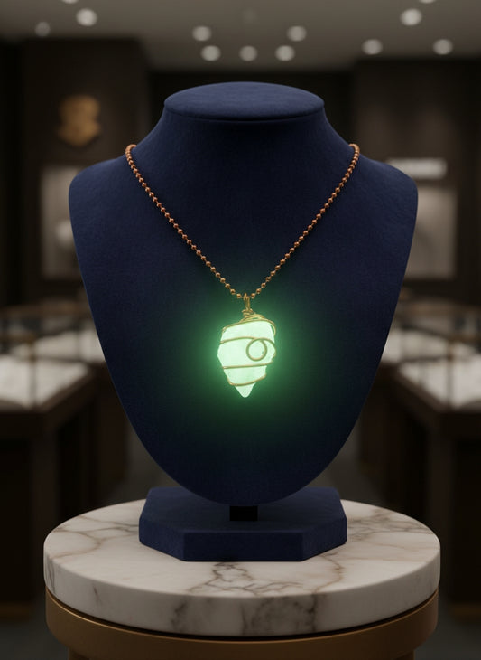 Kryptonite Glow Healing Crystal Pendant