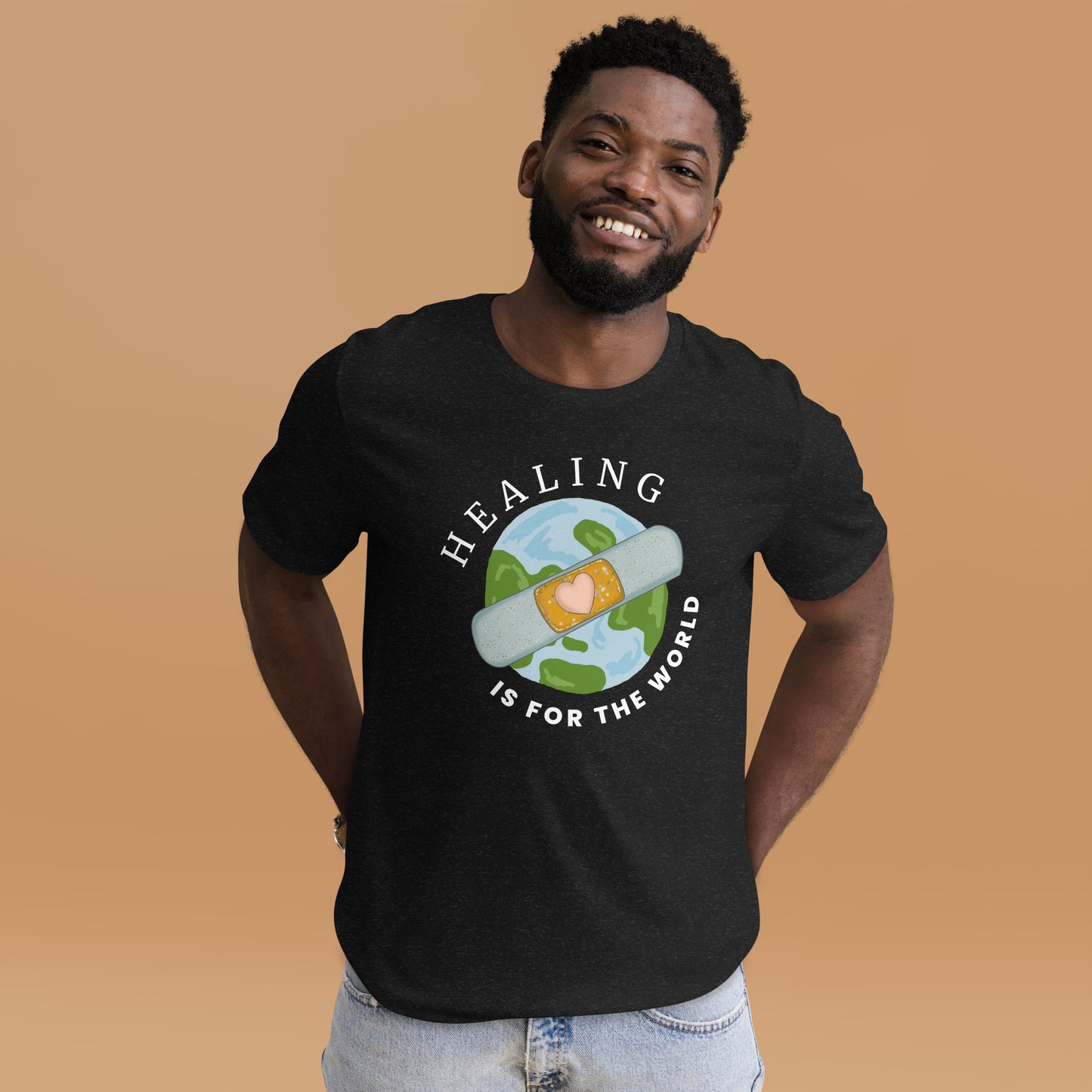 🌍”Healing is for the World” Reiki-Infused Premium Shirt