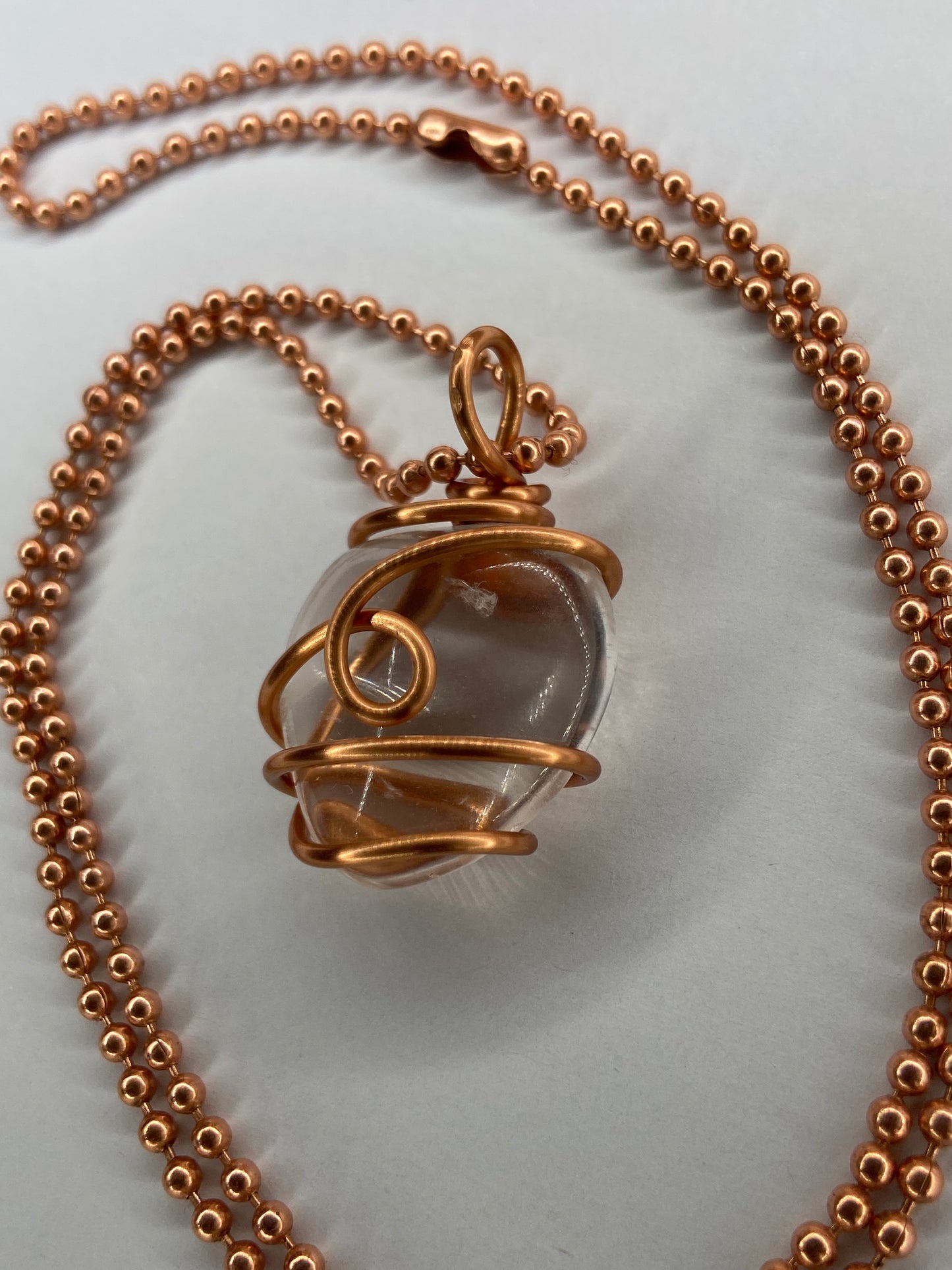 Clear Quartz Healing Crystal Necklace (Reiki Infused)