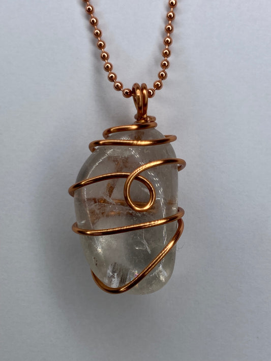 Clear Quartz Necklace for Clarity, Focus & Energy Amplification