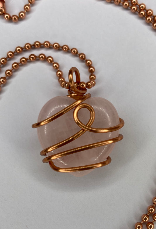 Luxury Rose Quartz Healing Master Pendant