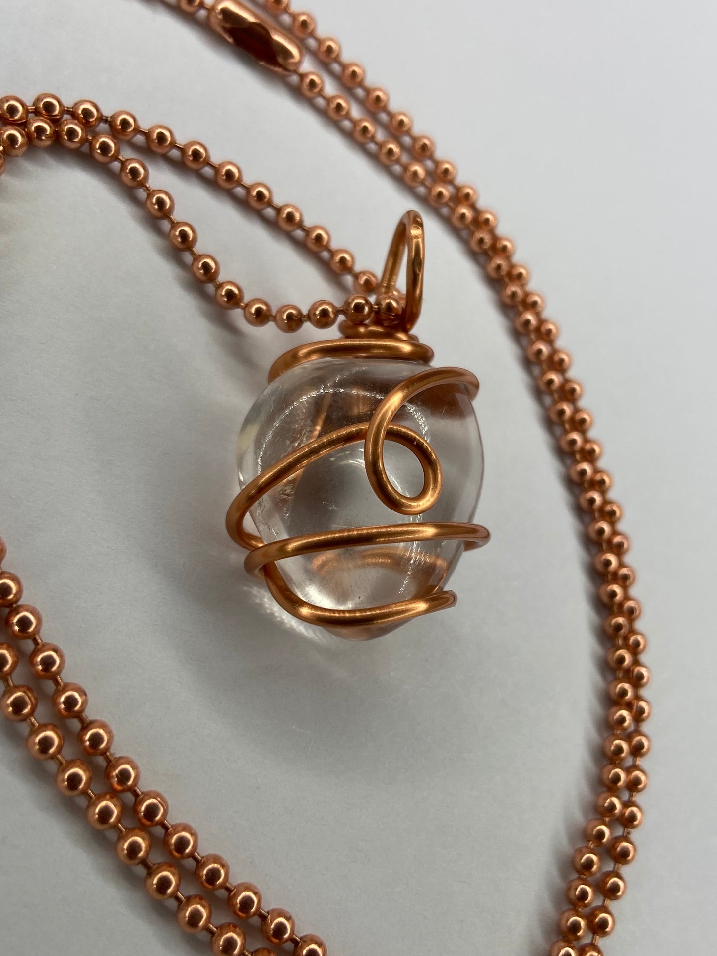 Clear Quartz Healing Crystal Necklace (Reiki Infused)