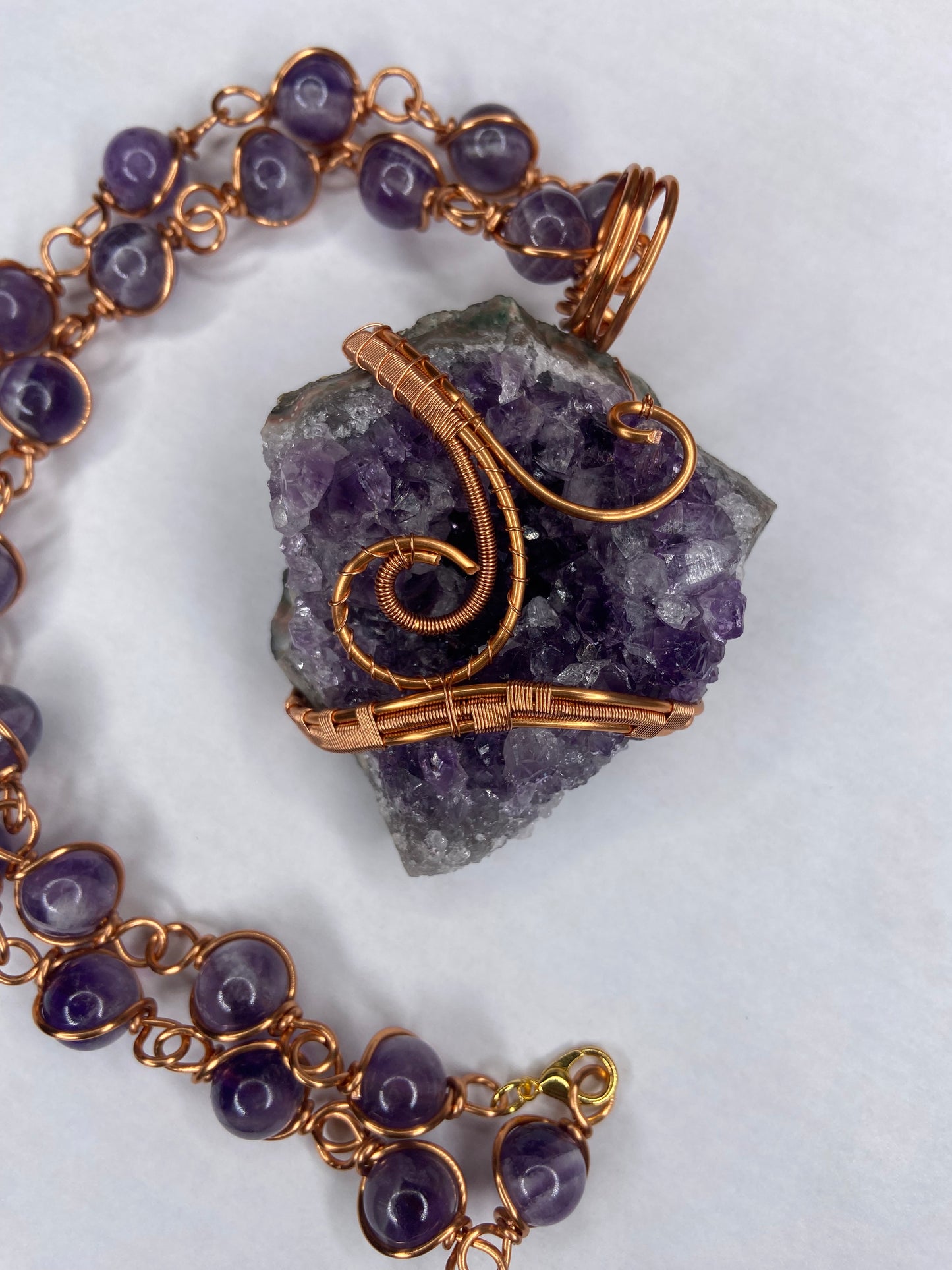 Luxury Purple Amethyst Healing Masterpiece Pendant