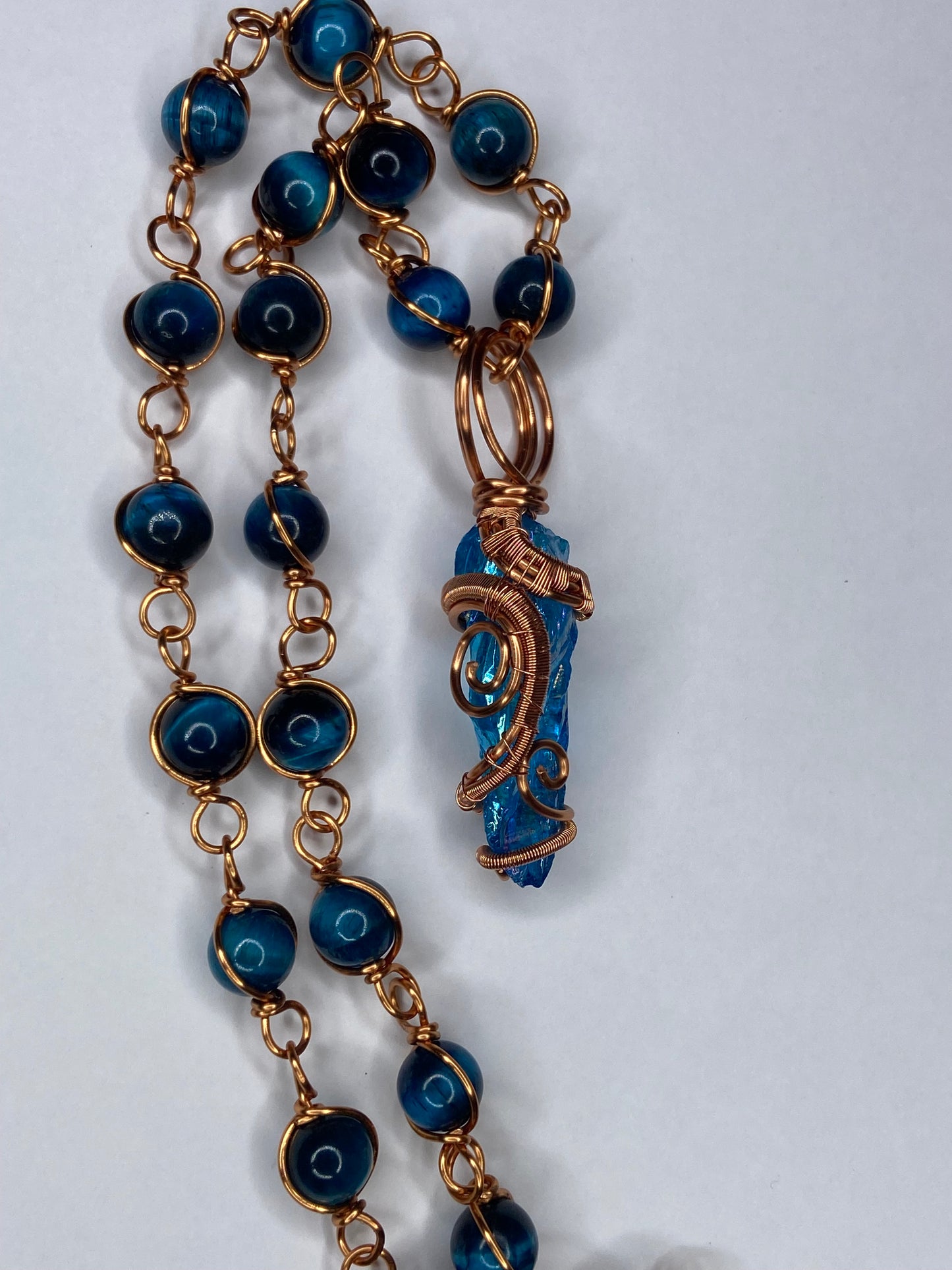 Luxury Aqua Aura Quartz Masterpiece Pendant