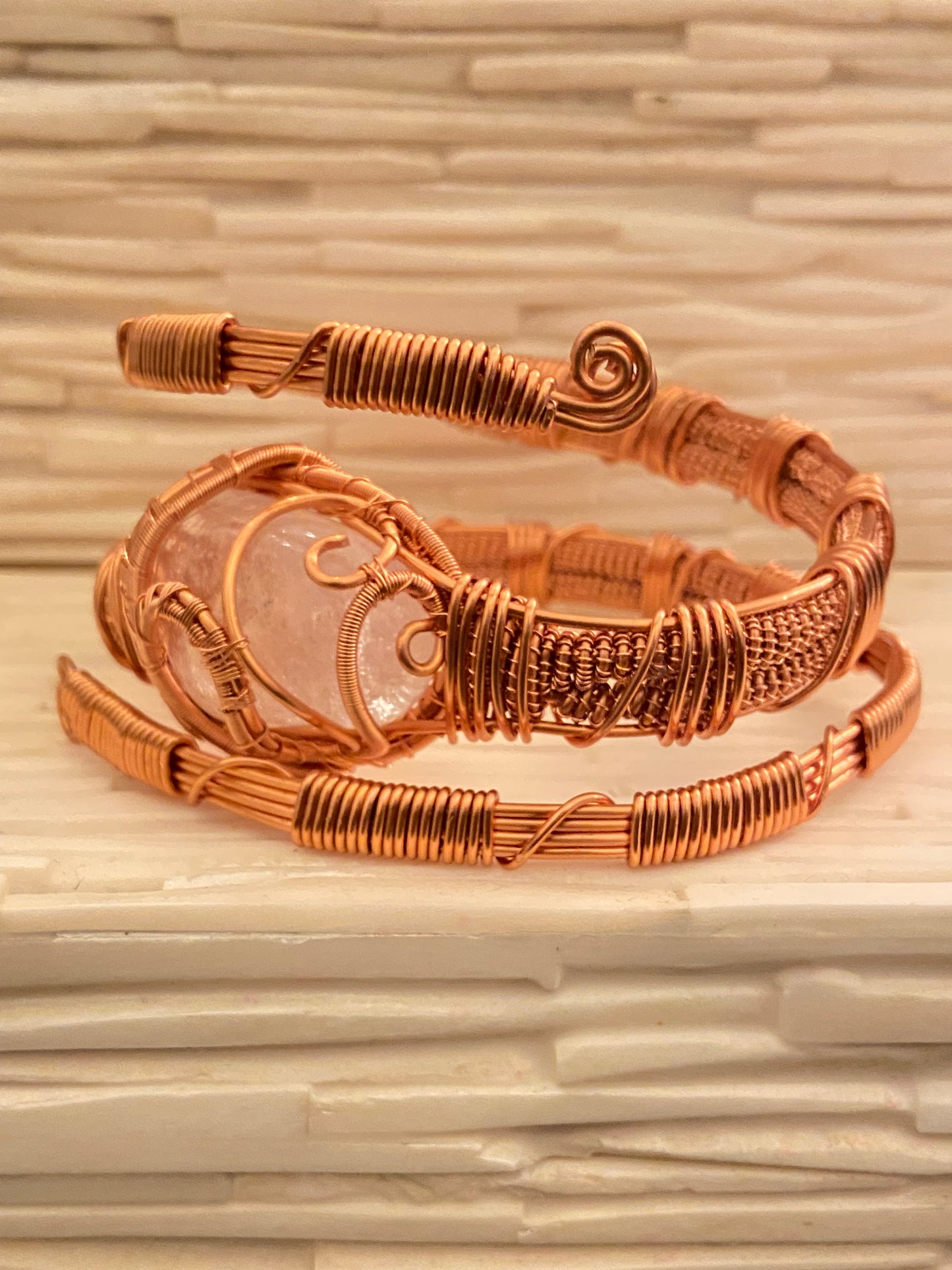 Clear Aqua Quartz Masterpiece Necklace and Quartz Bracelet Set