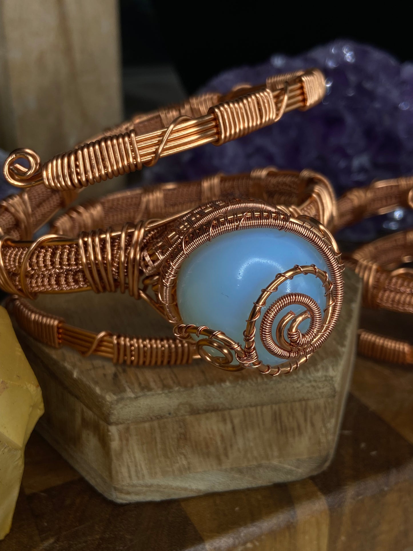 Luxury Opal Masterpiece Copper Healing Bracelet