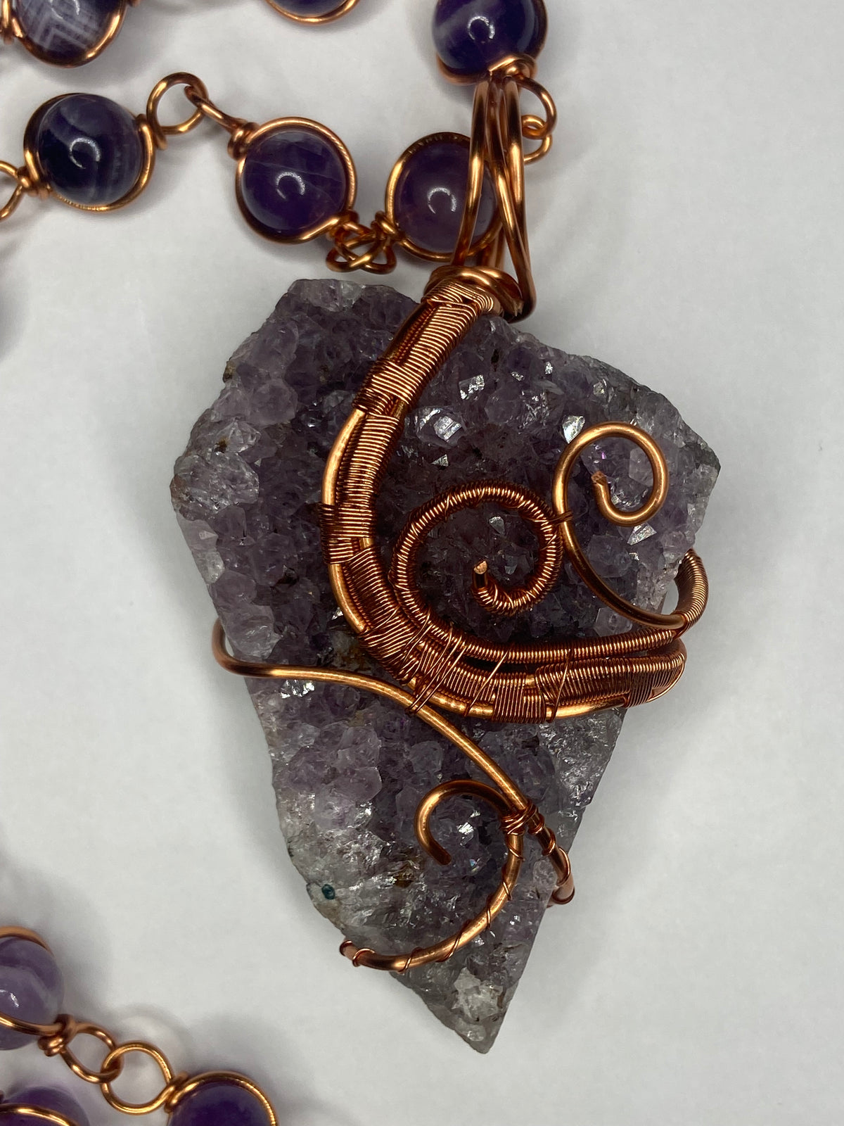 Luxury Amethyst Mental Healing Masterpiece Pendant