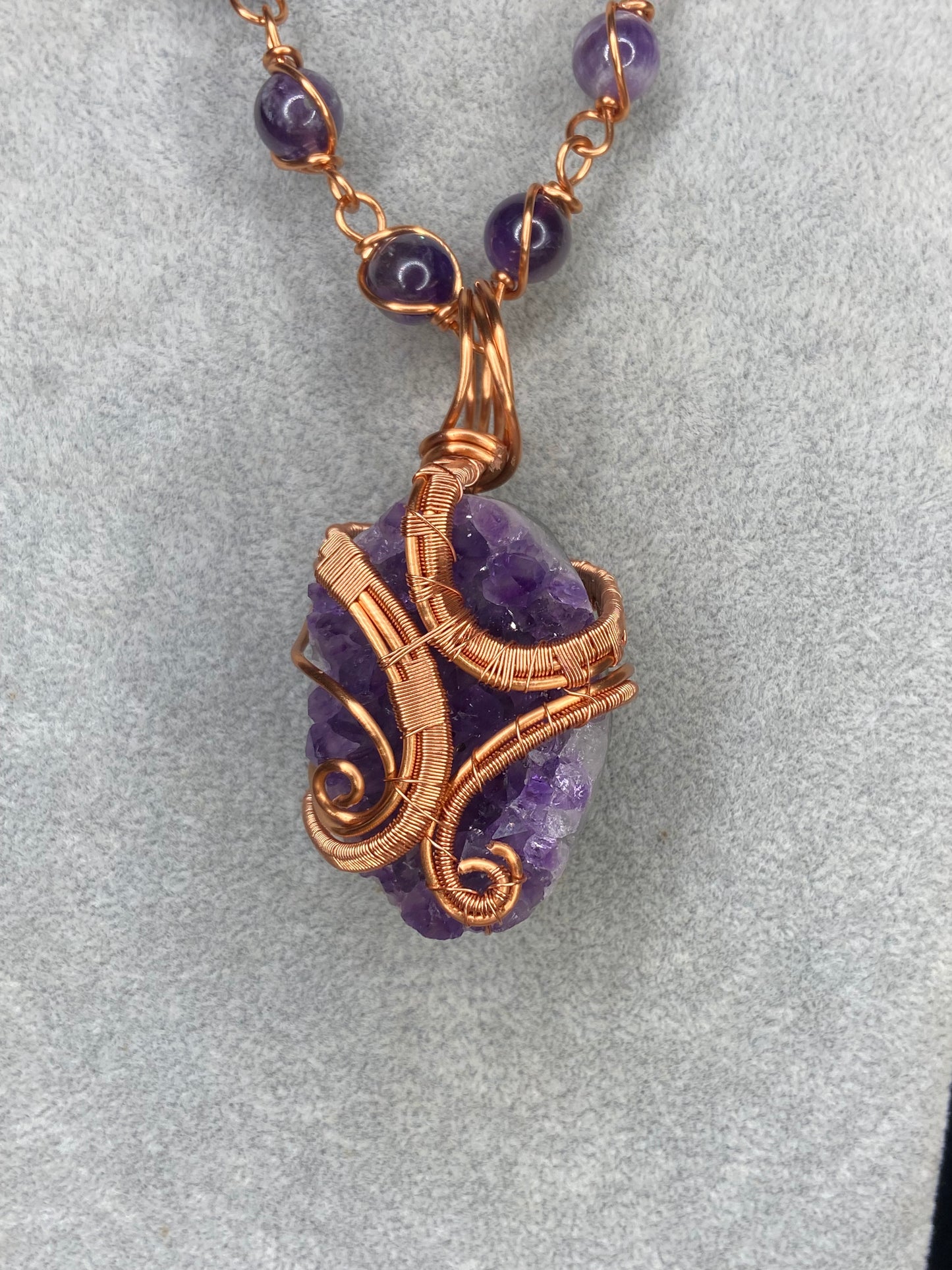 Luxury Purple Amethyst Healing Masterpiece Pendant