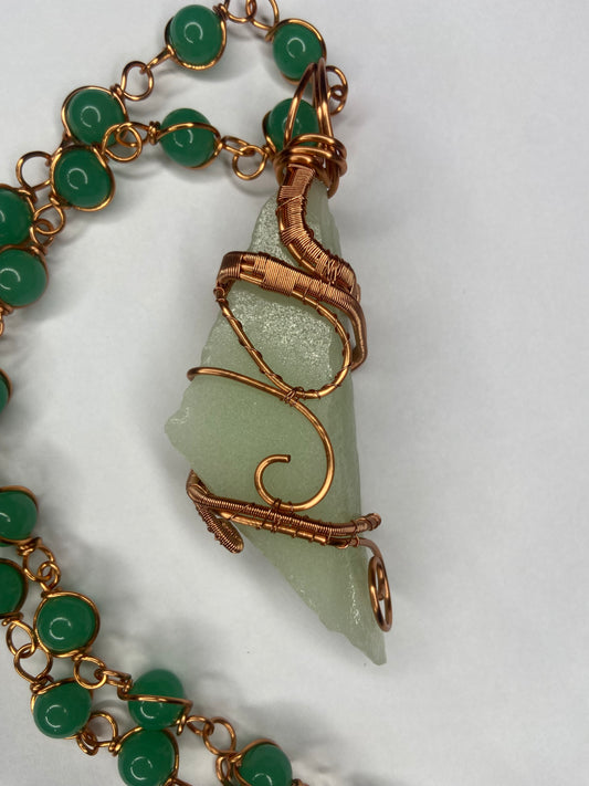Luxury Kryptonite Green Aventurine Masterpiece Pendant