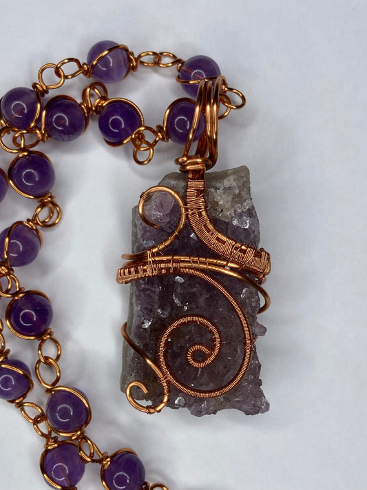 Luxury Amethyst Masterpiece Healing Pendant