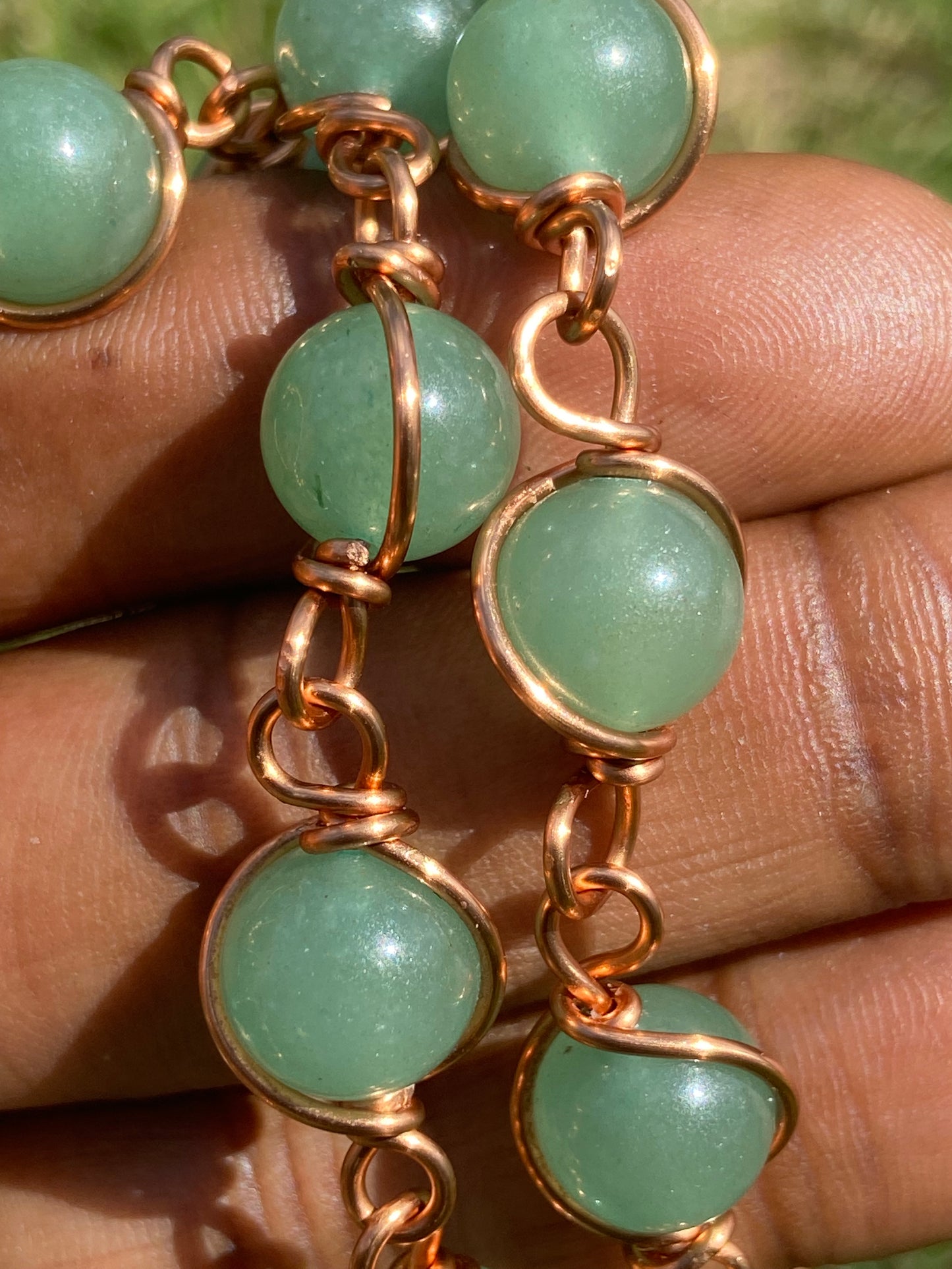 Green Aventurine “Plant” Reiki Infused Masterpiece Pendant