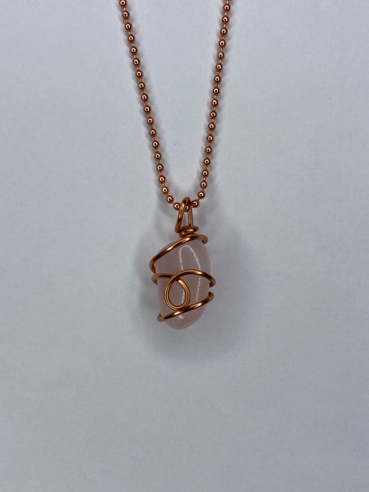 Rose Quartz Necklace for Love, Self-Worth & Emotional Healing