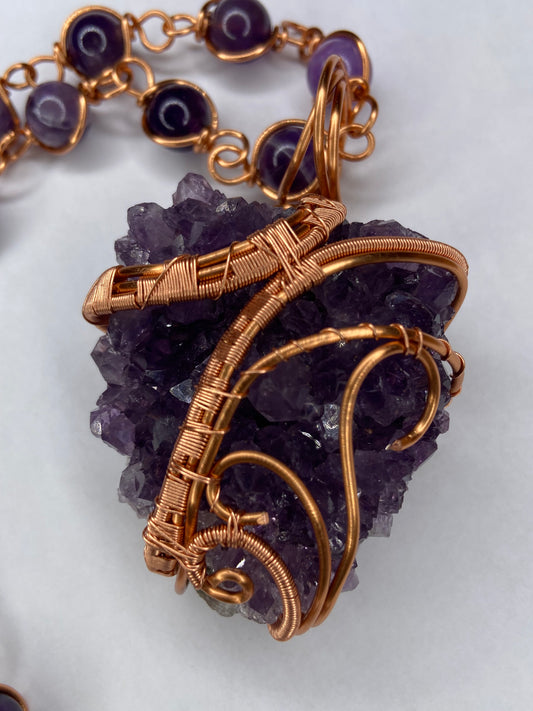 Luxury Amethyst Healing Masterpiece Pendant
