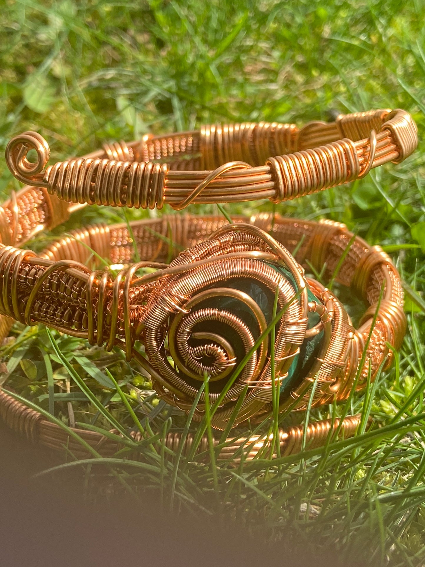 Green Malachite Reiki Infused Healing Masterpiece Bracelet