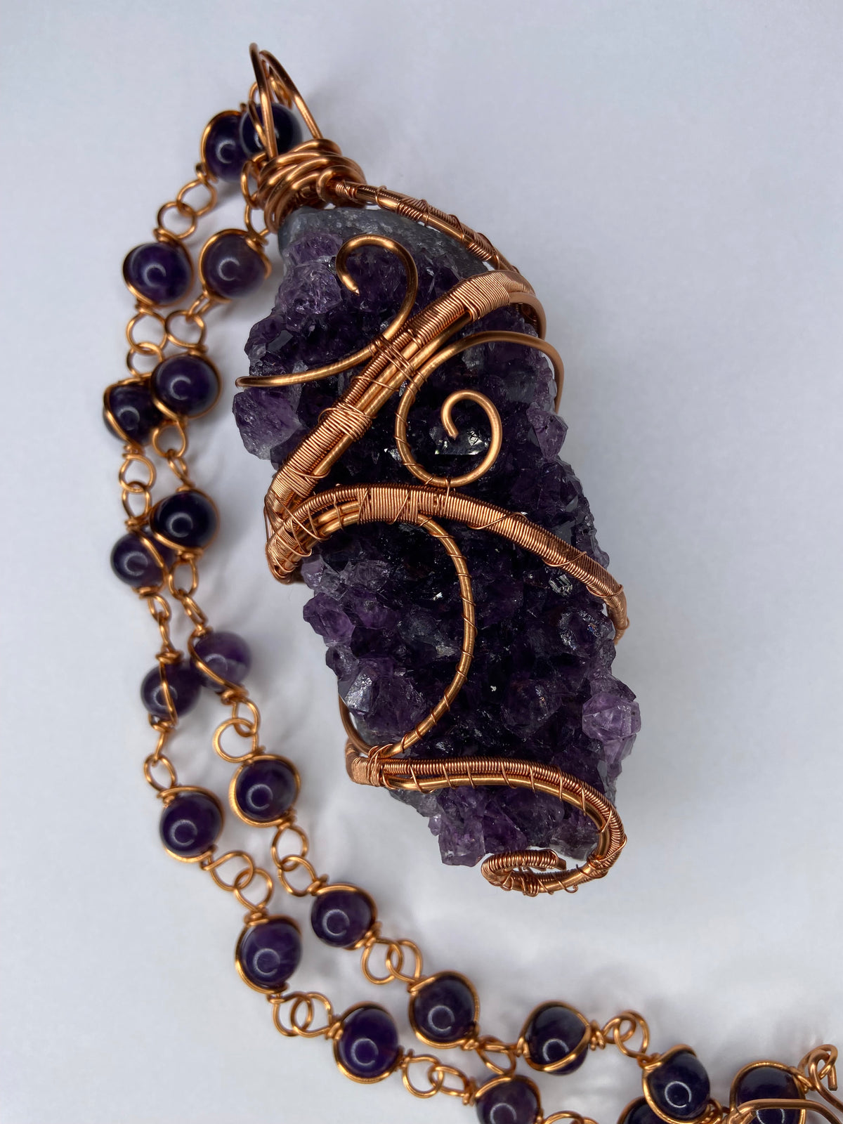 Luxury Amethyst Masterpiece Healing Pendant