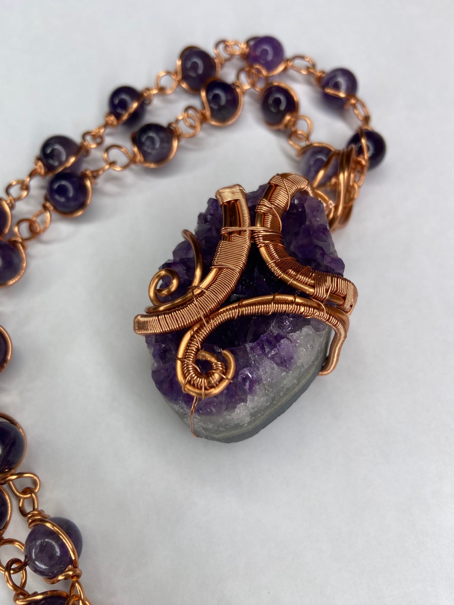 Luxury Purple Amethyst Healing Masterpiece Pendant