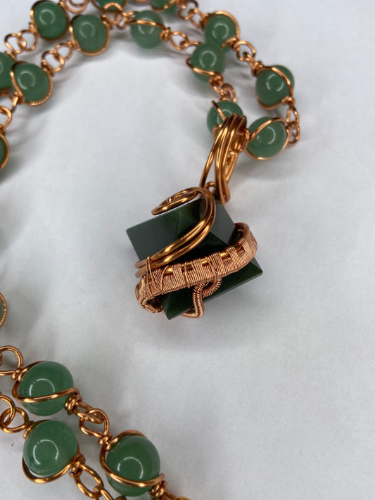 Luxury Green Aventurine Masterpiece Healing Pendant