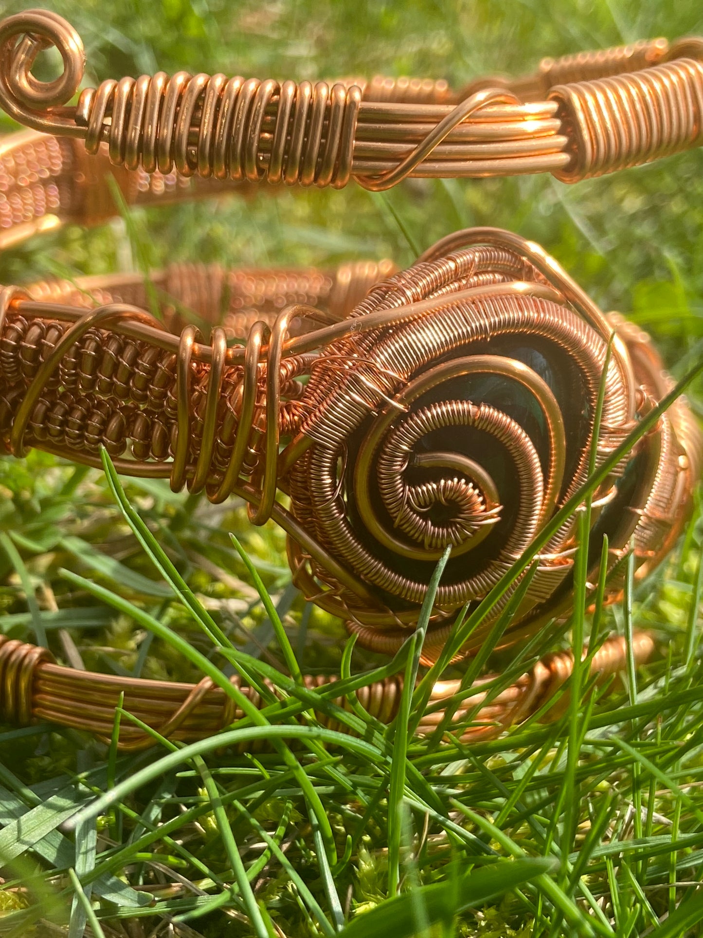 Green Malachite Reiki Infused Healing Masterpiece Bracelet
