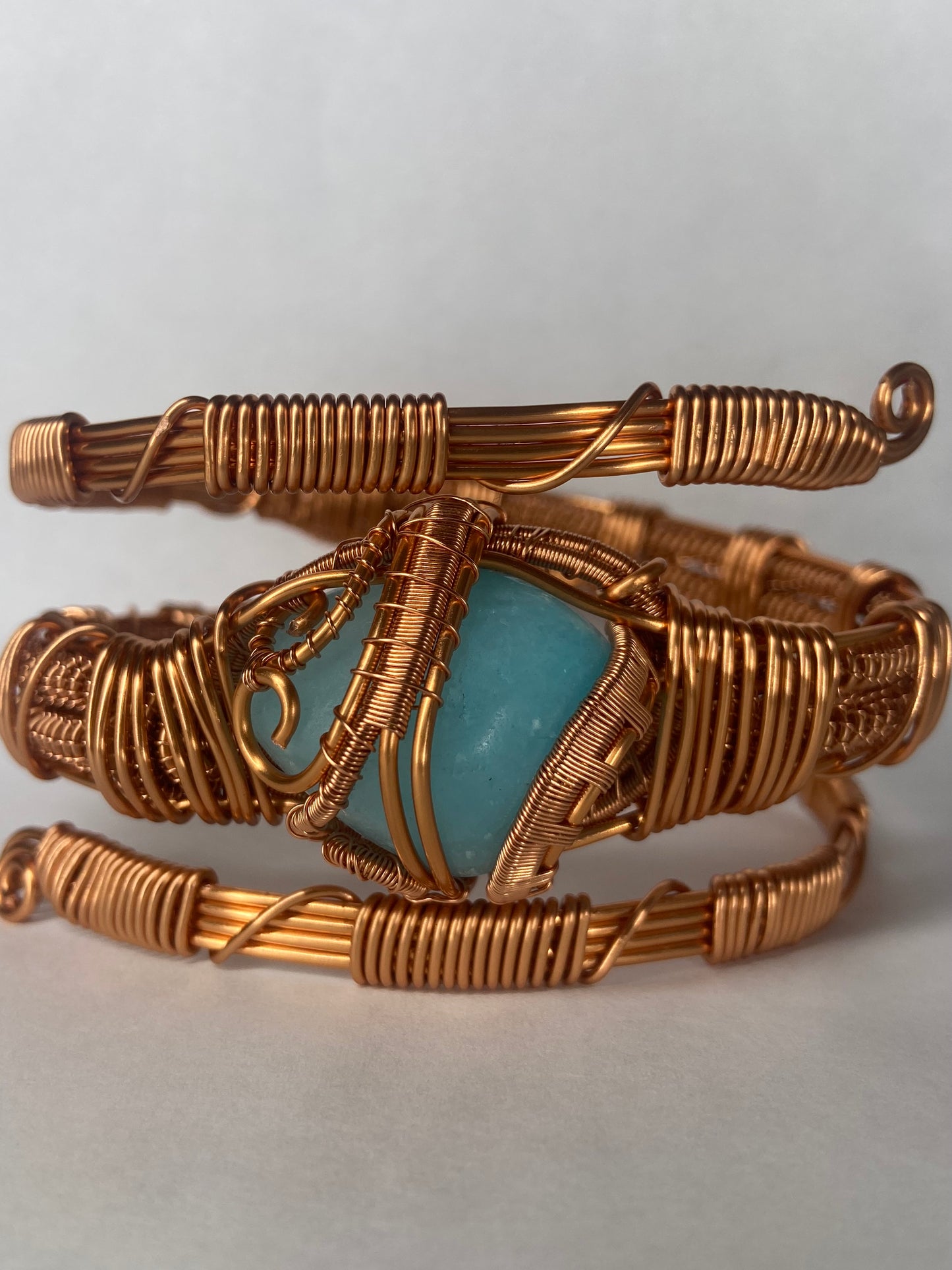 Luxury Blue Aragonite Healing Masterpiece Bracelet