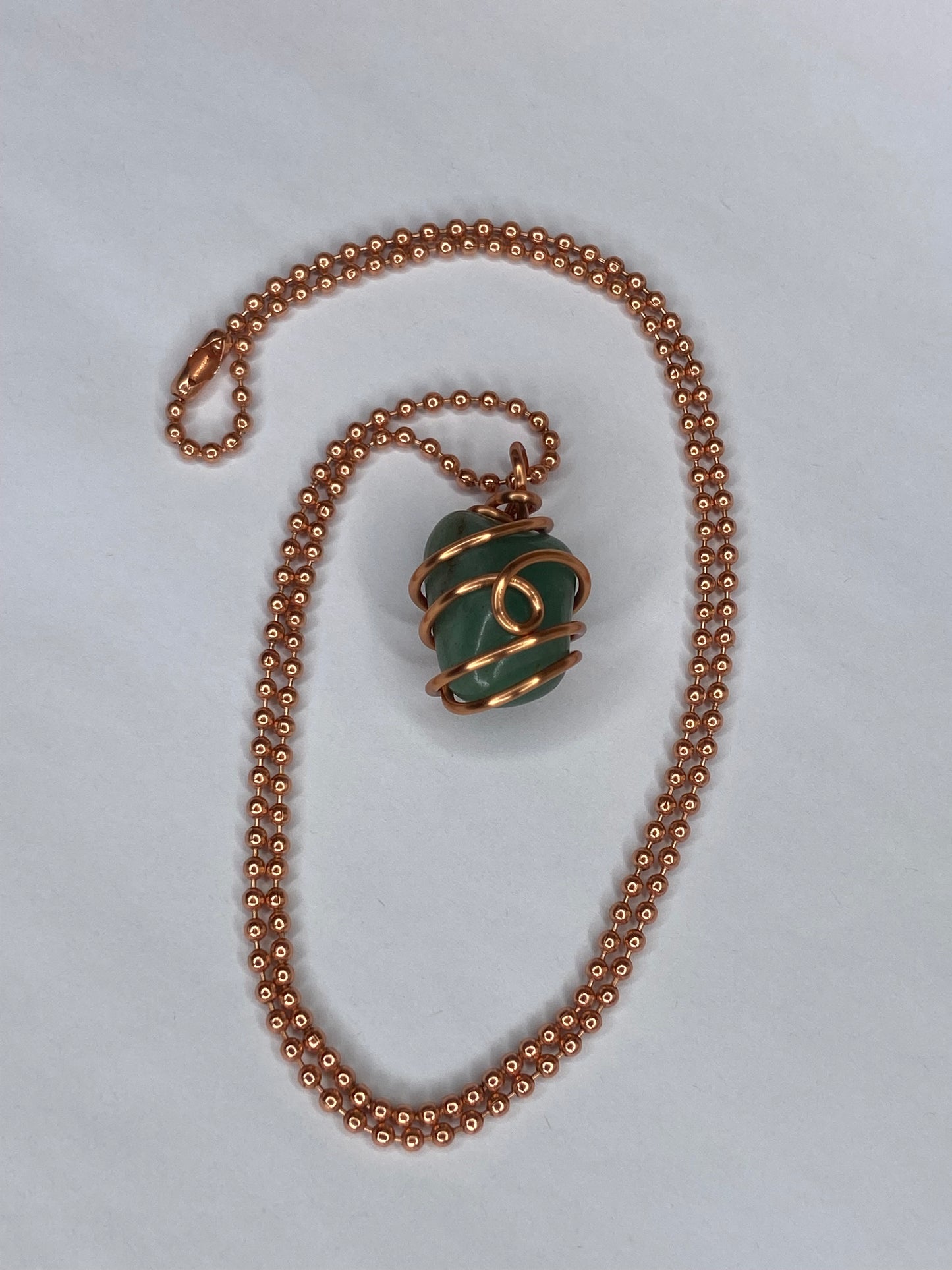 Green Aventurine Healing Crystal Necklace (Reiki Infused)