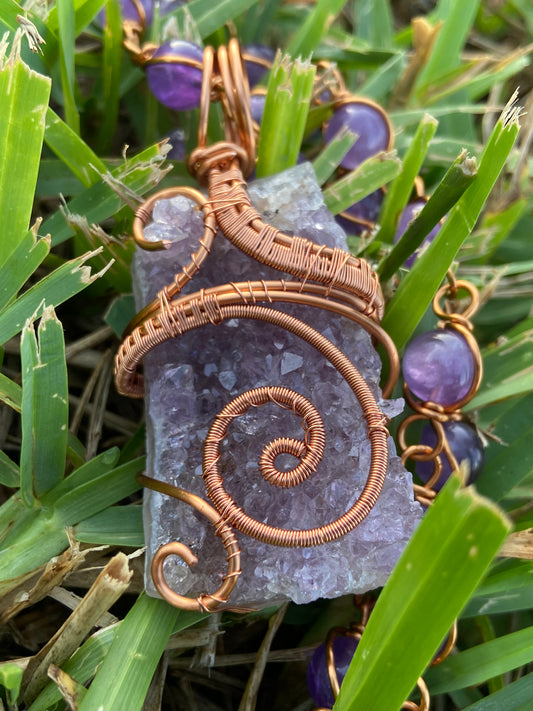 Luxury Amethyst Masterpiece Healing Pendant