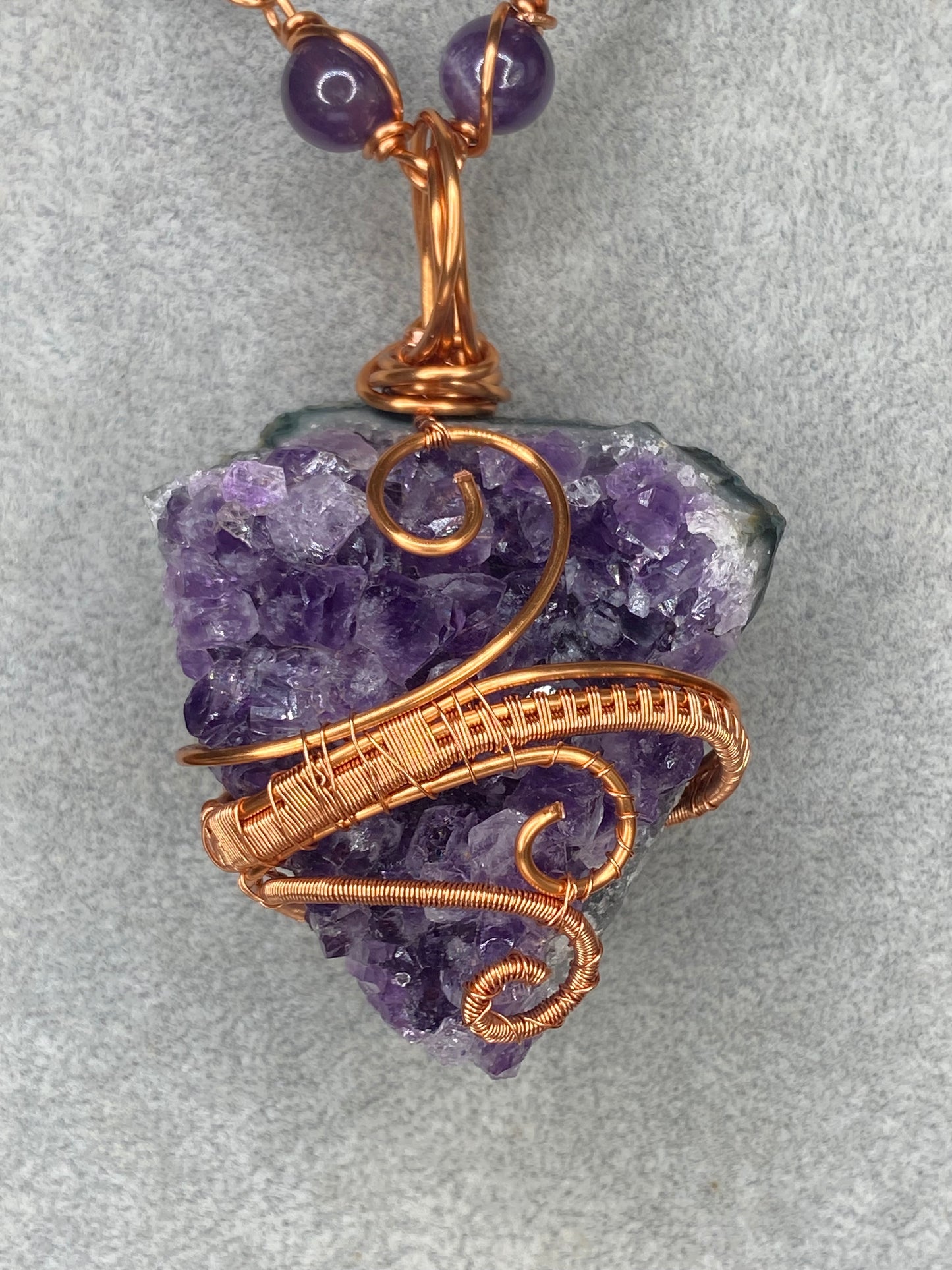 Ultra Premium Purple Amethyst Healing Masterpiece Pendant/Necklace