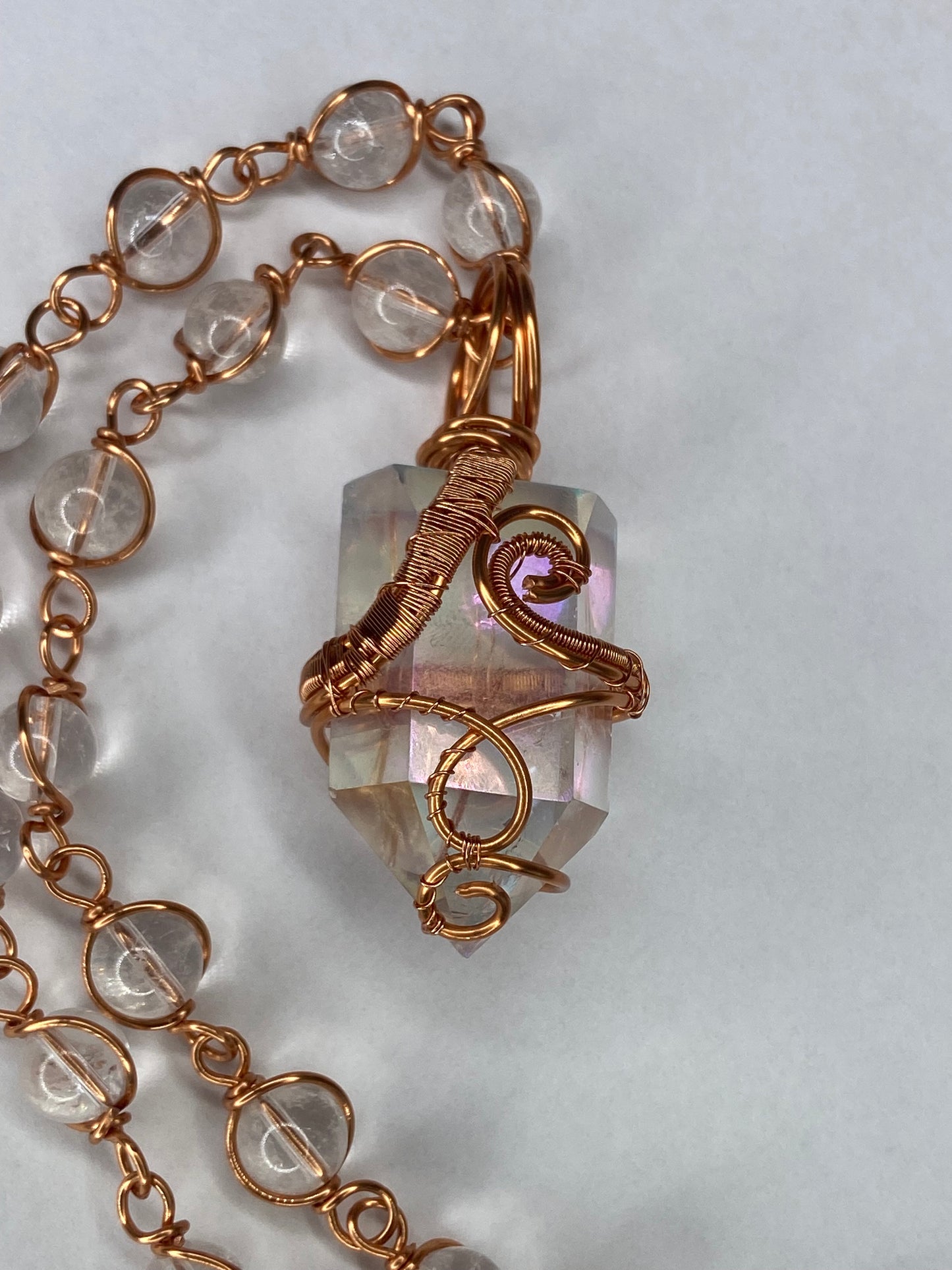 Luxury Clear Aura Quartz Healing Masterpiece Pendant