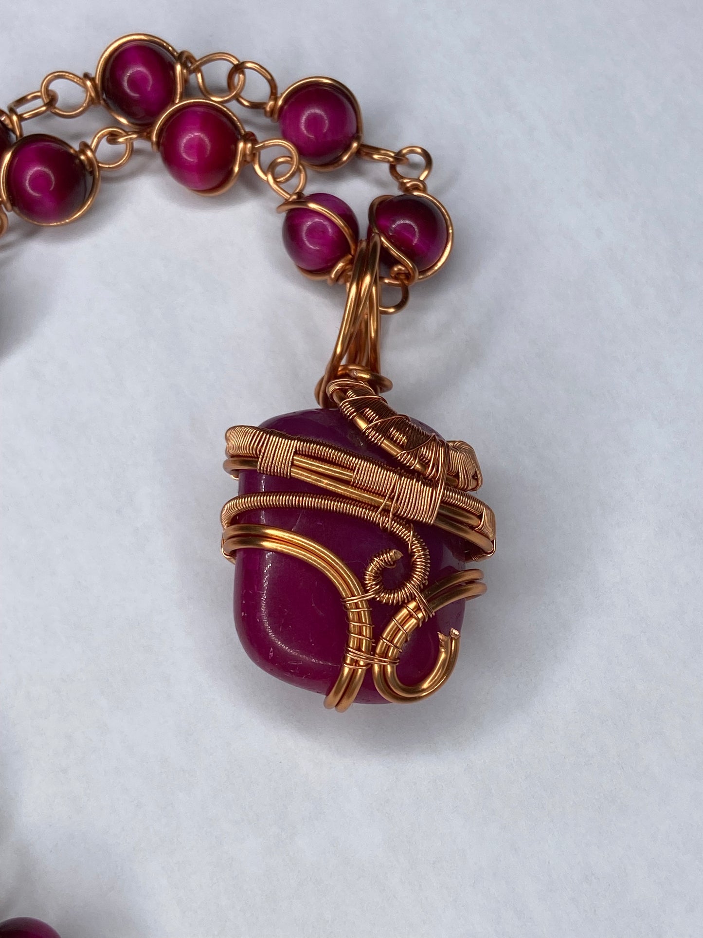 Luxury Pink Lace Agate Healing Masterpiece Pendant